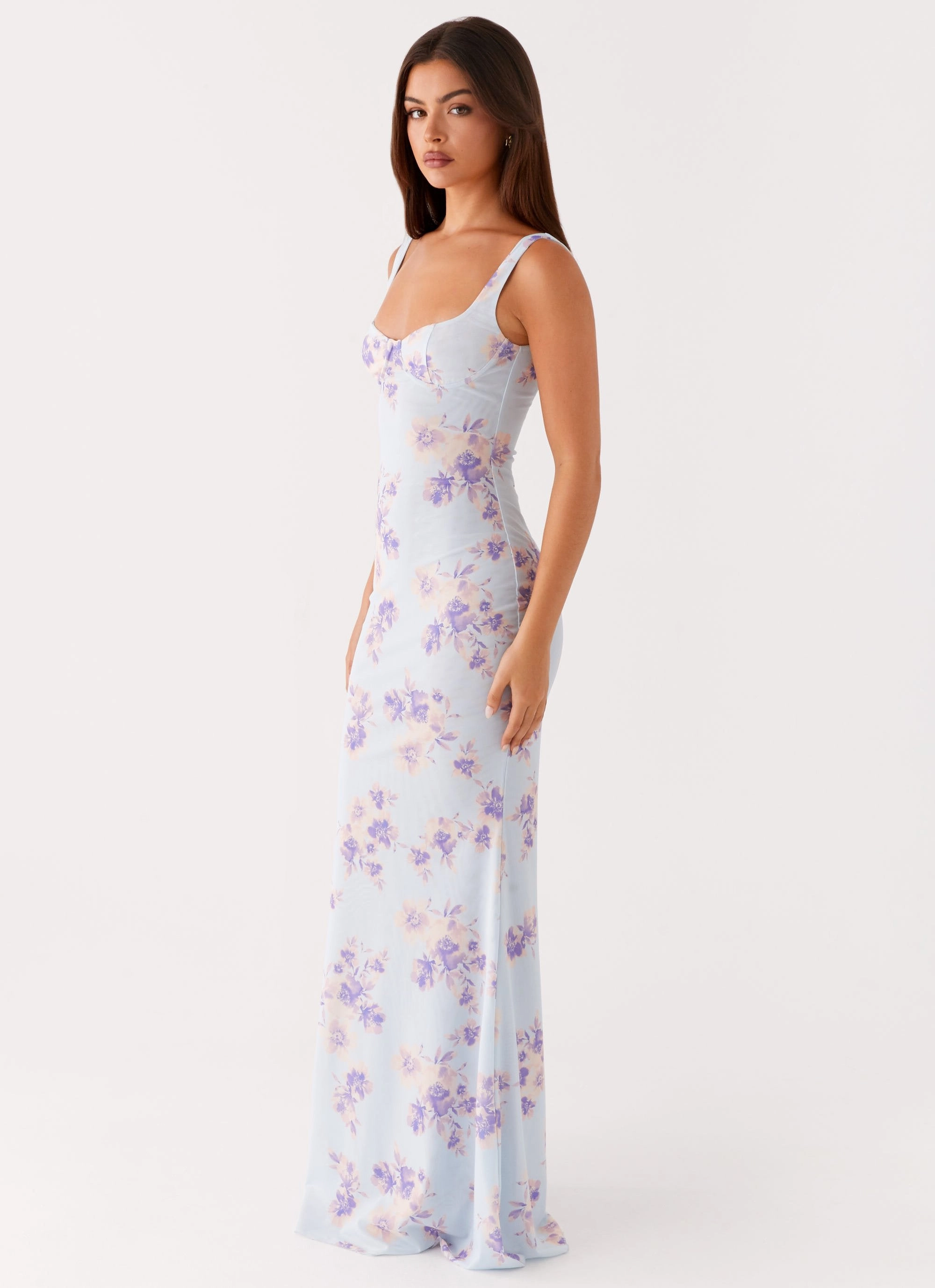 Charity Maxi Dress - Print Dew Tone Trendy Wearable
