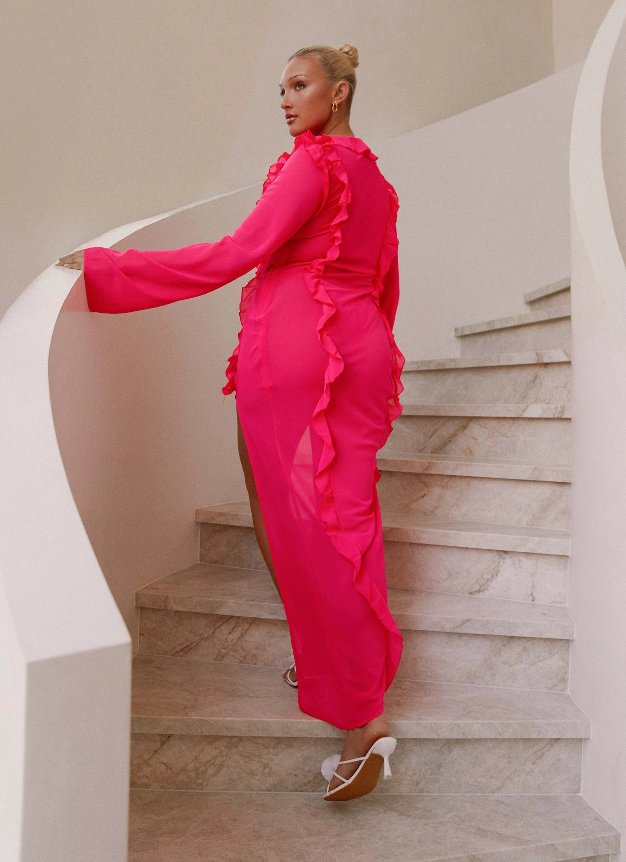 Charlize Maxi Dress - Pink Bold Touch Relaxed Wear