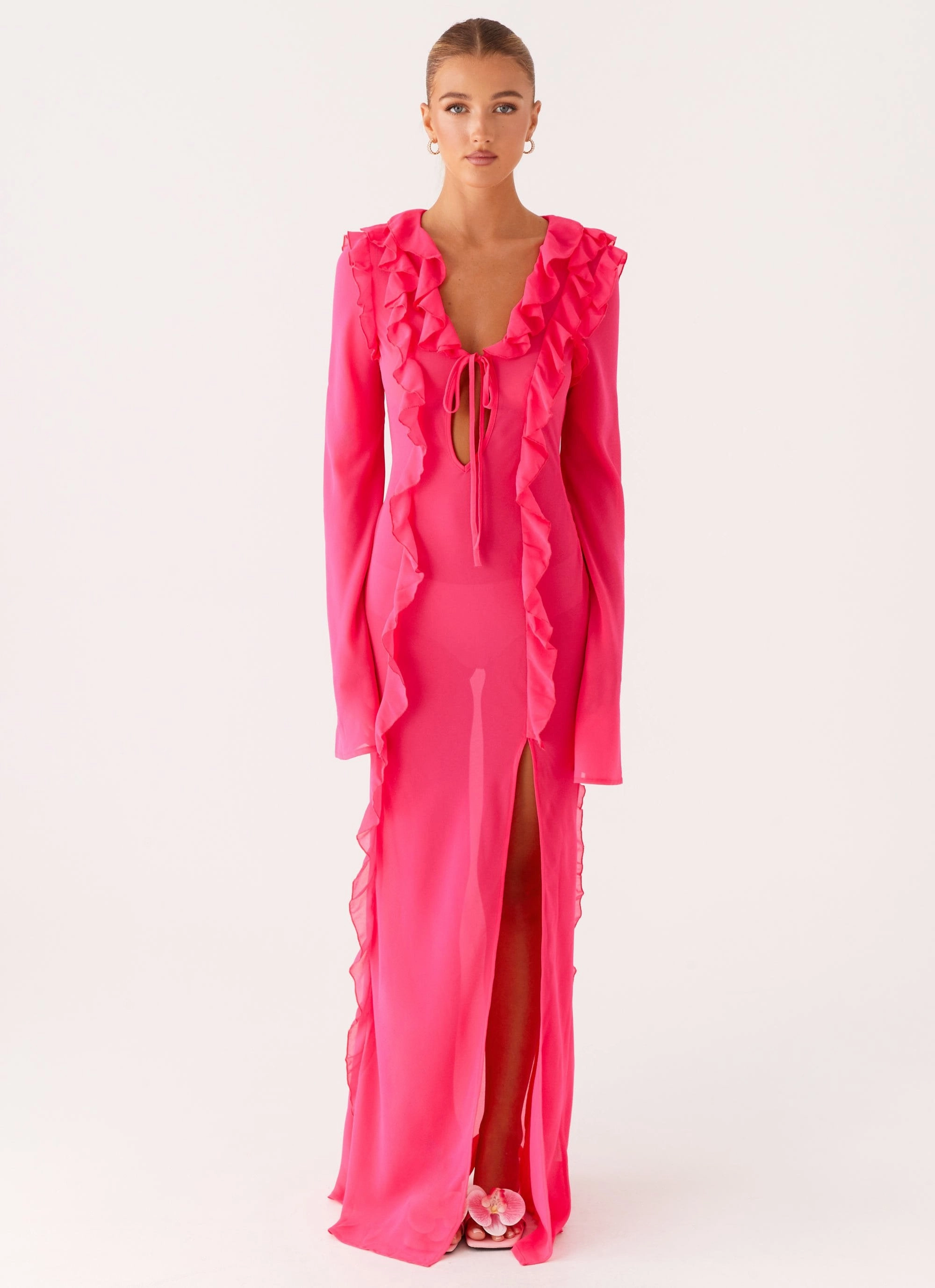 Charlize Maxi Dress - Pink Air Touch