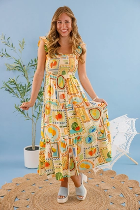 Hidden-Pocket Breathe In the Fresh Air Midi Dress