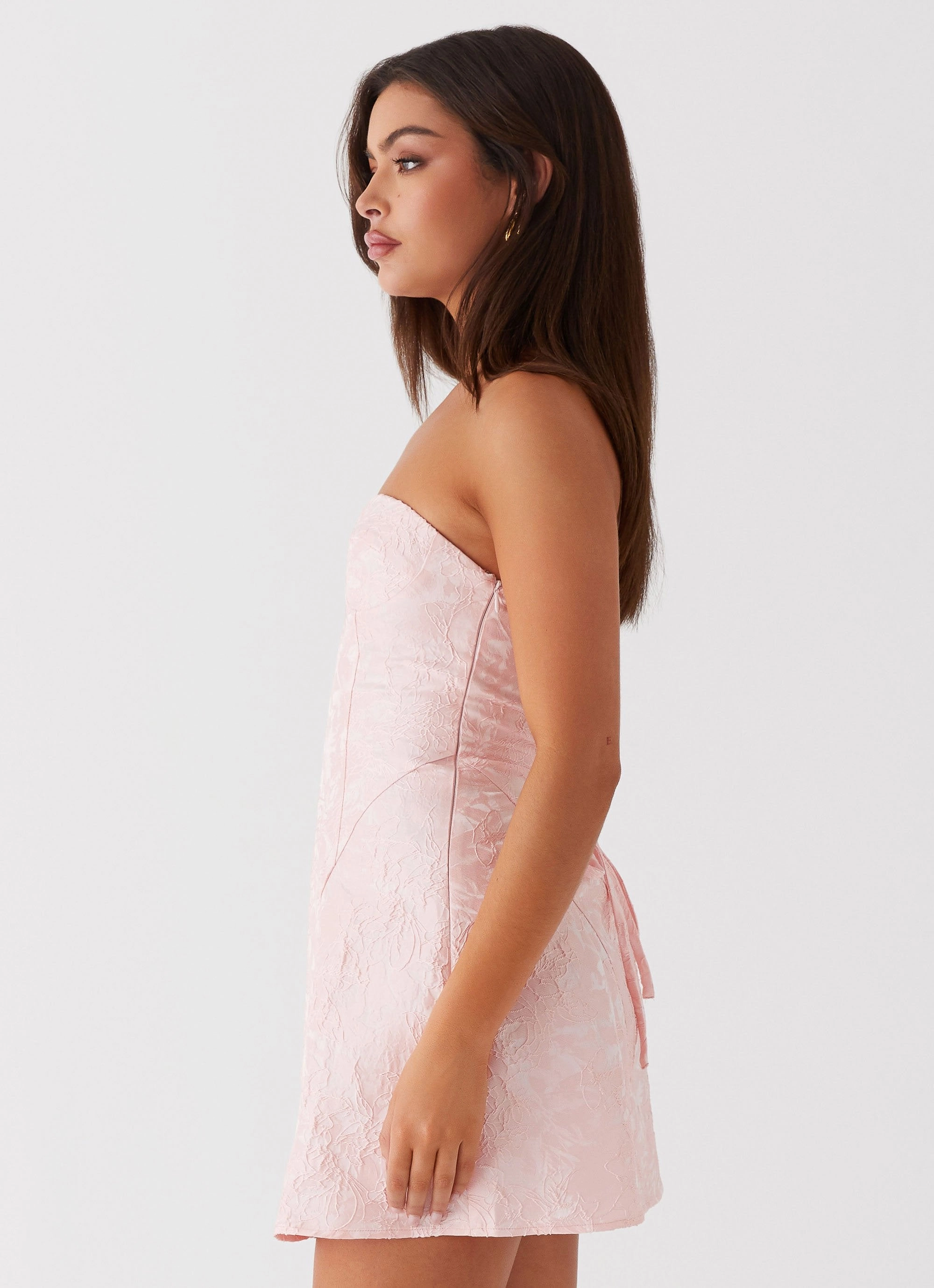 Soft Lines Quilted-Texture So Stylish Mini Dress - Pink