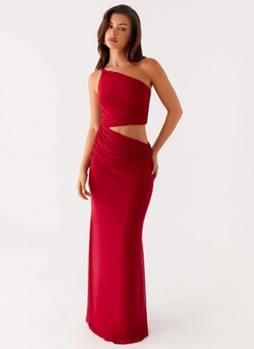 Soft Stretch Three Wishes Maxi Dress - Raspberry
