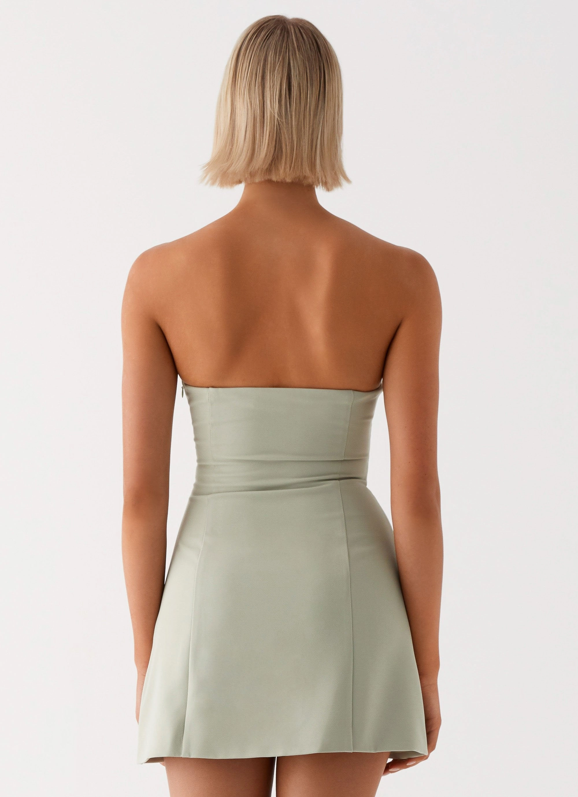 Fitted Look Light Comfort Roxie Mini Dress - Khaki