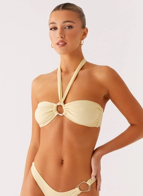 Art Gallery Kivara Bikini Top - Yellow