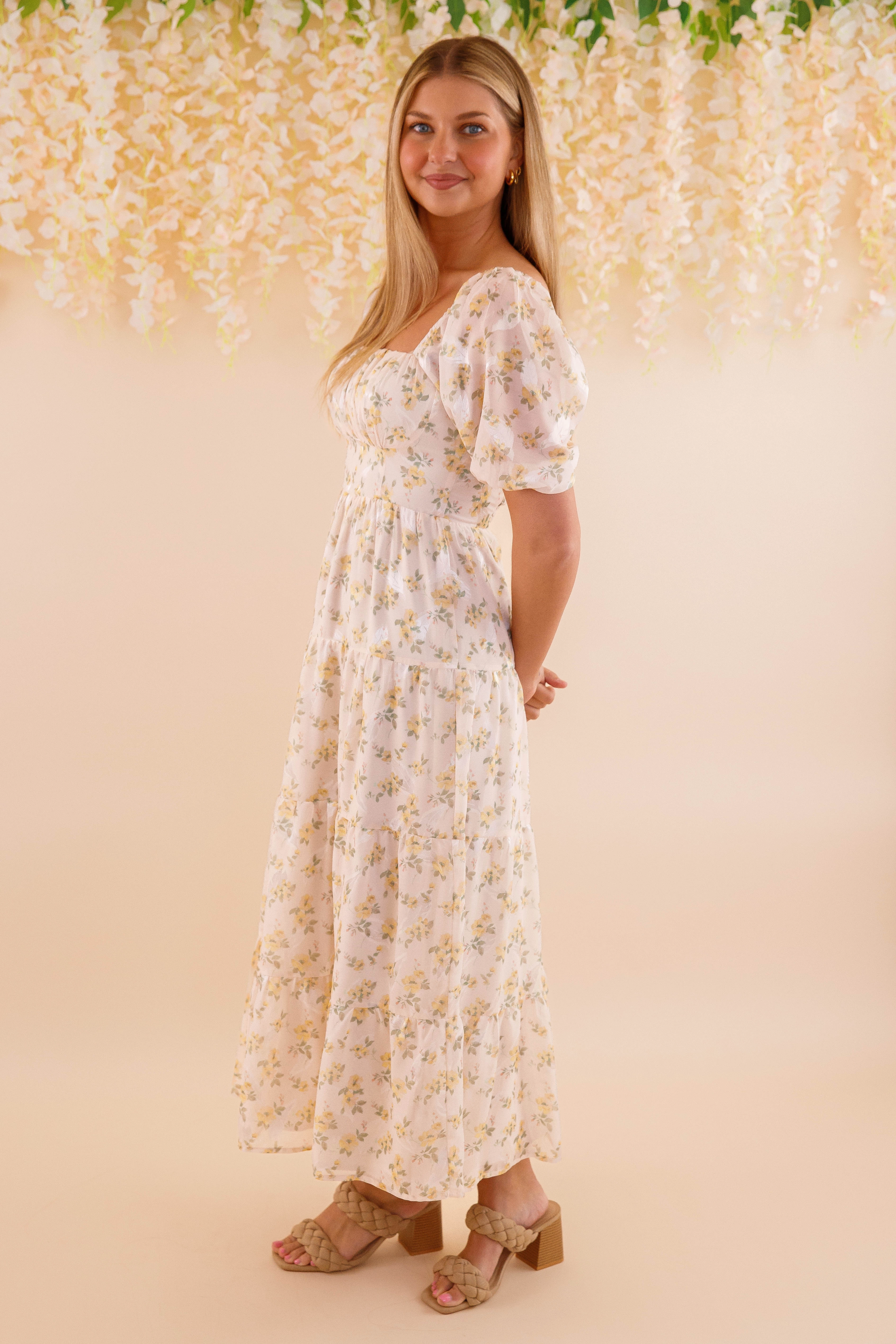 My Sweet Escape Maxi Dress Bold Touch Smocked-Detail