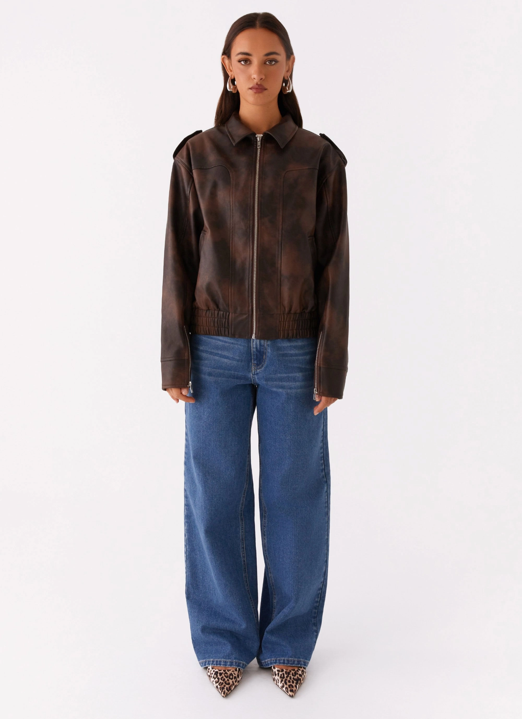Chicago Bomber Jacket - Chocolate Odor Control Finish