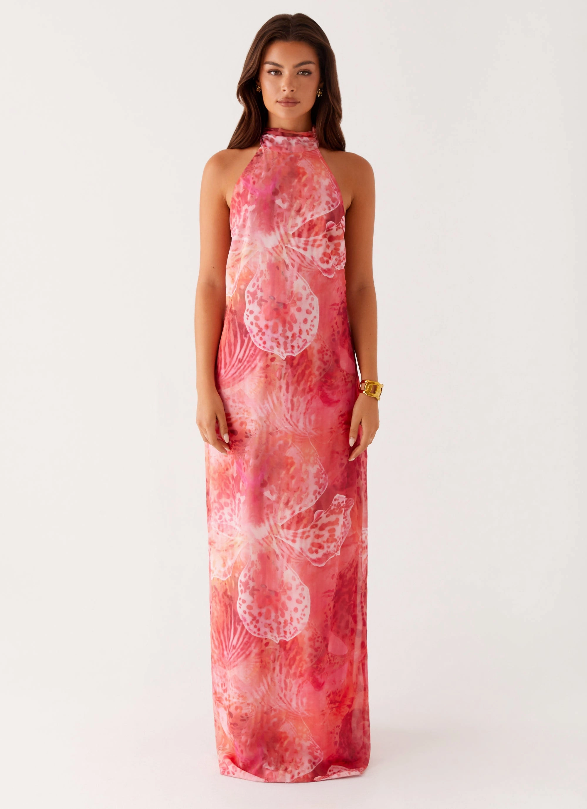 Timeless Fit California Maxi Dress - Flamingo Fling