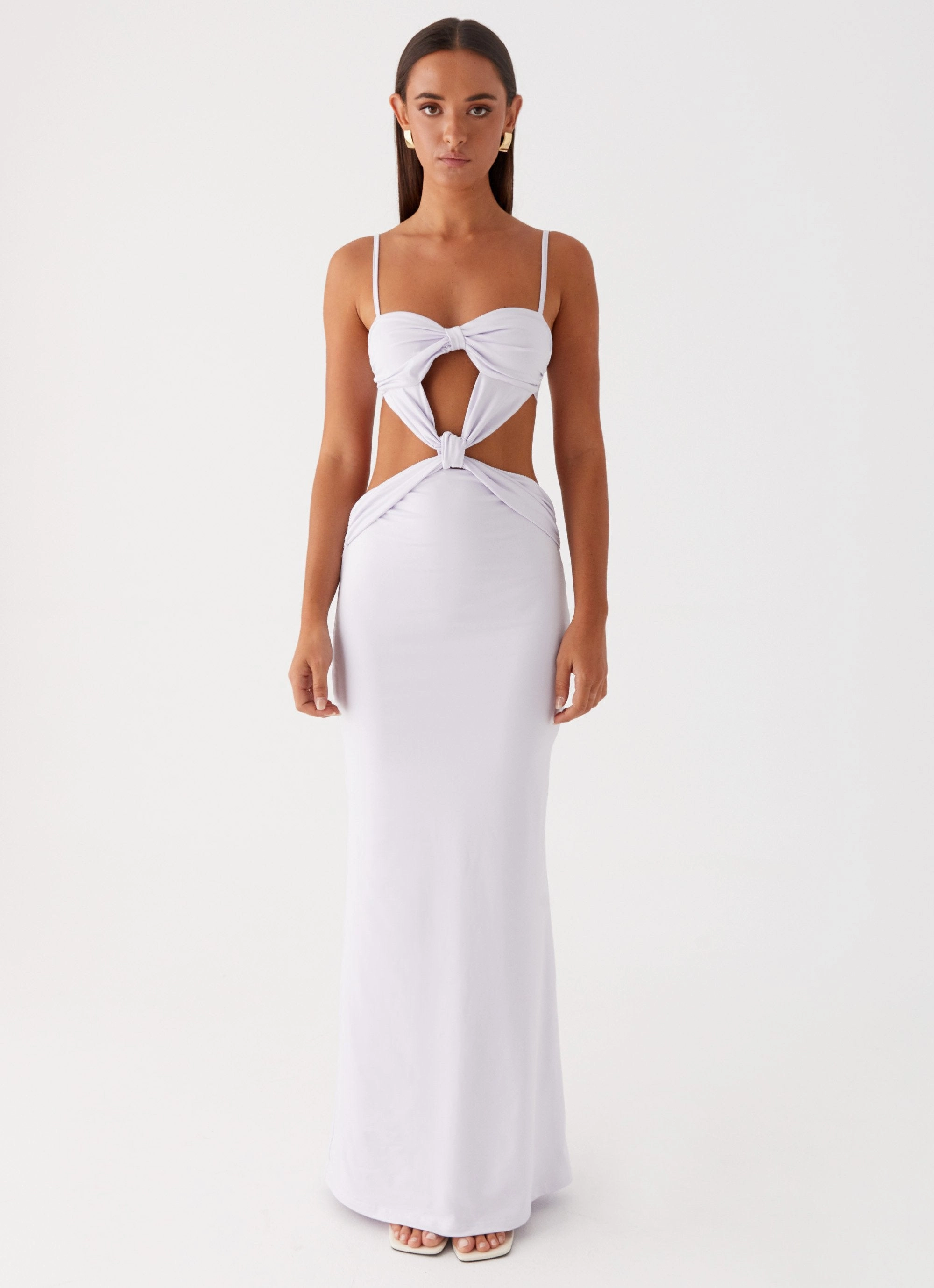 Heart And Soul Maxi Dress - Lavender Elegant holiday wear Curve Friendly