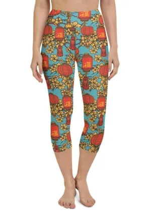 Chinese Festive Yoga Capris
