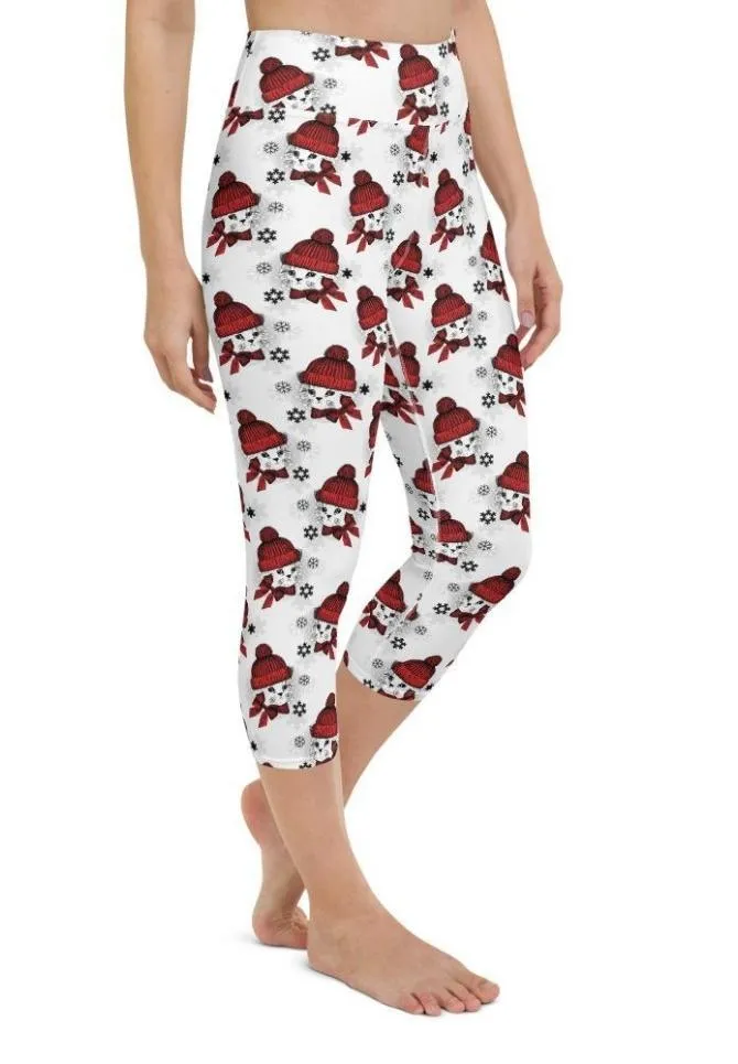 Christmas Kitties Yoga Capris