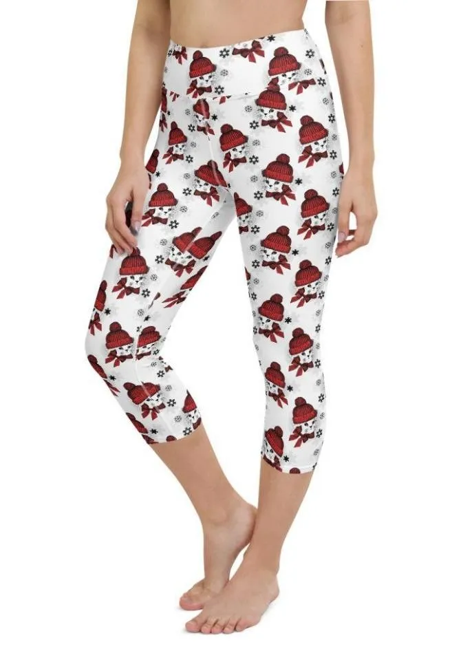 Christmas Kitties Yoga Capris