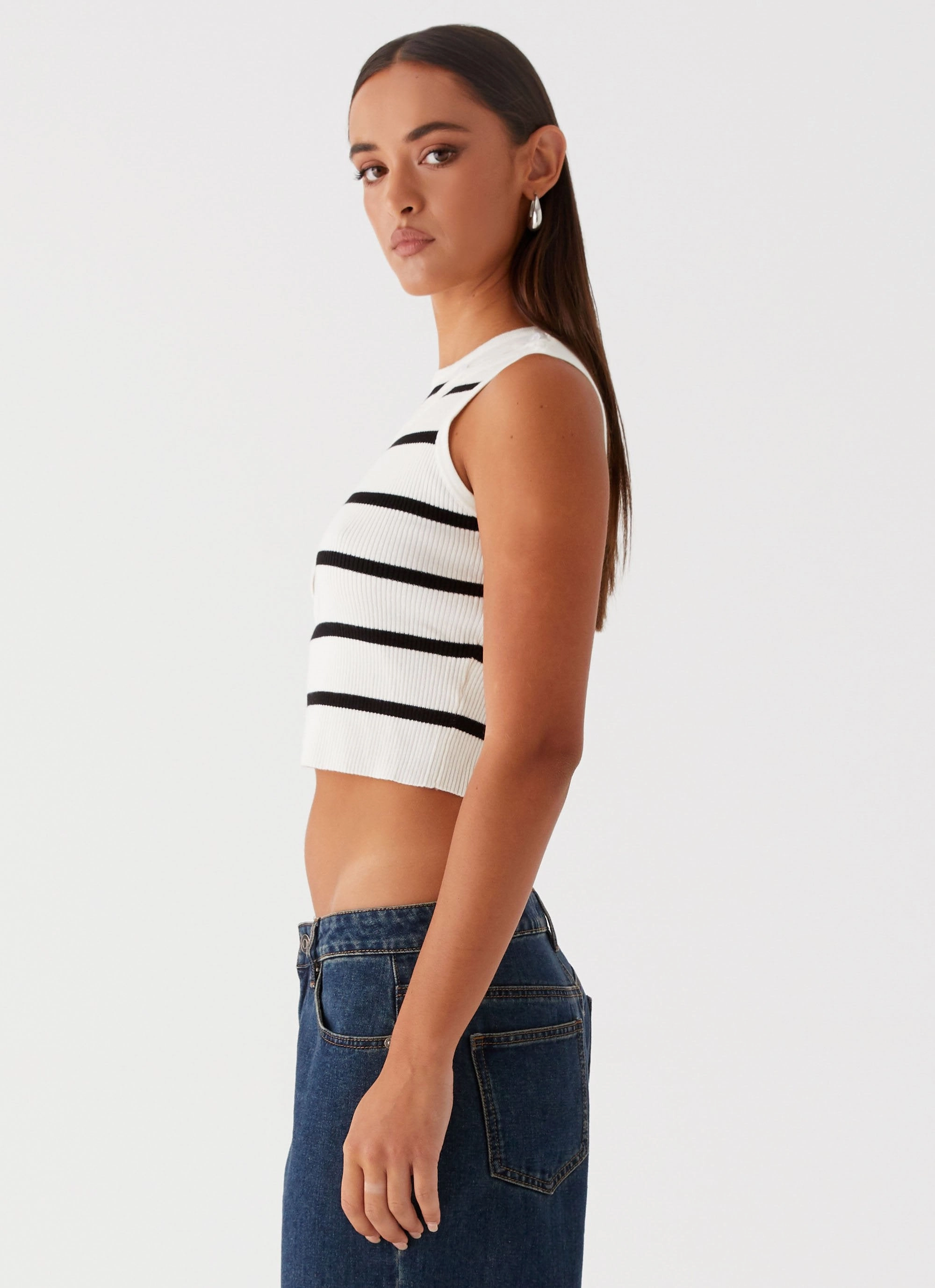 Chromatic Charm Knit Top - Ivory Hygroscopic Inner Layer