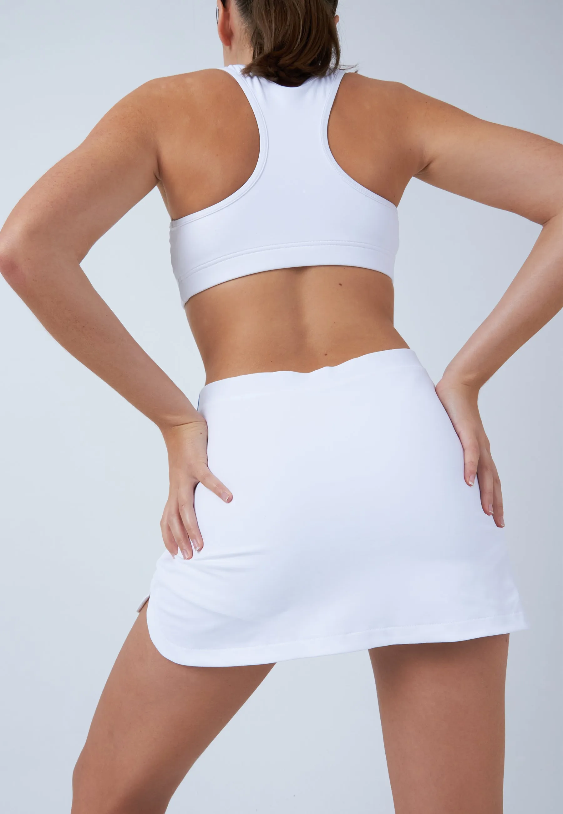 Classic Tennis Skort with pockets in white
