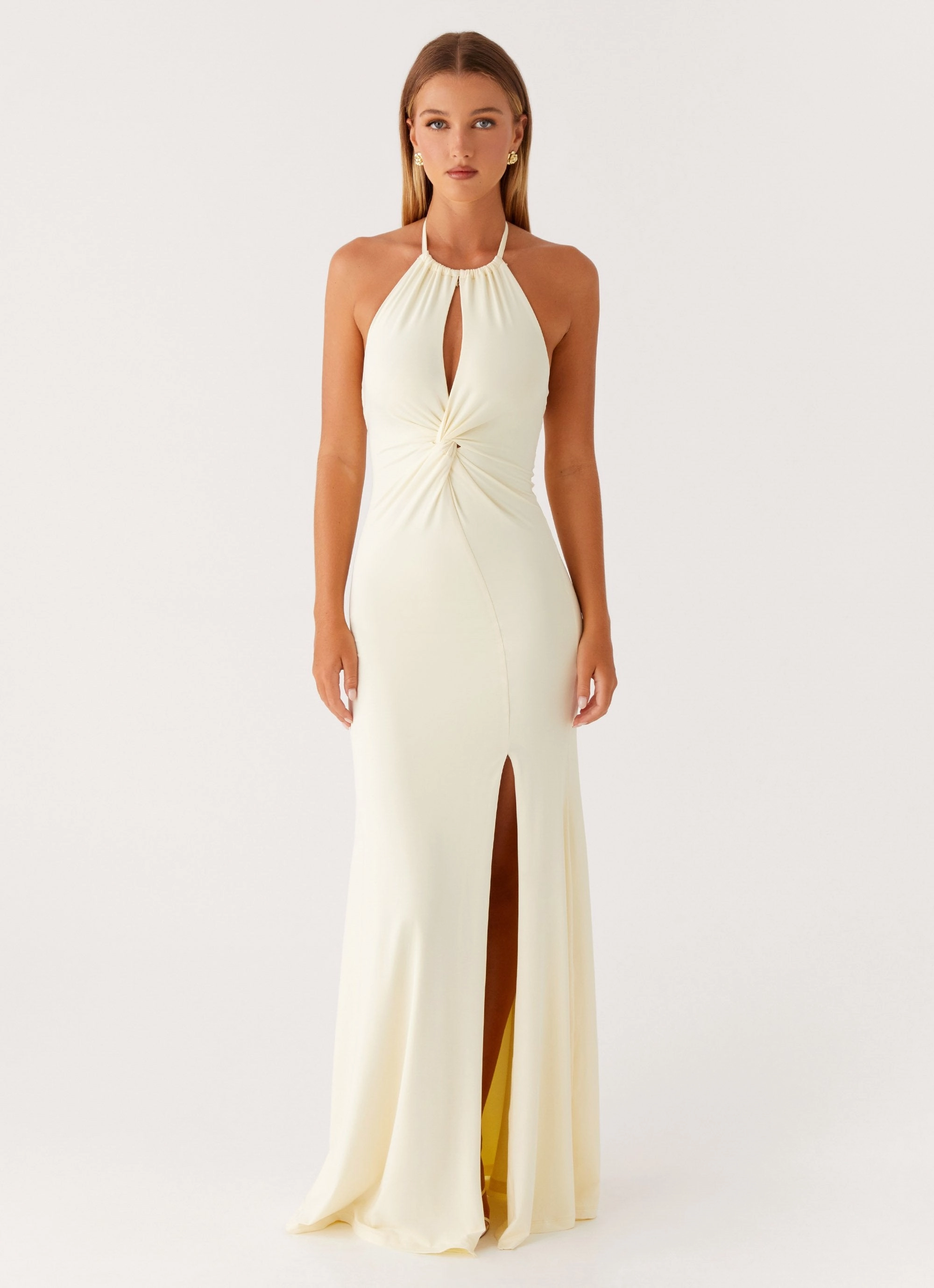 Just In Time Maxi Dress - Yellow Flower Grace Young Edge