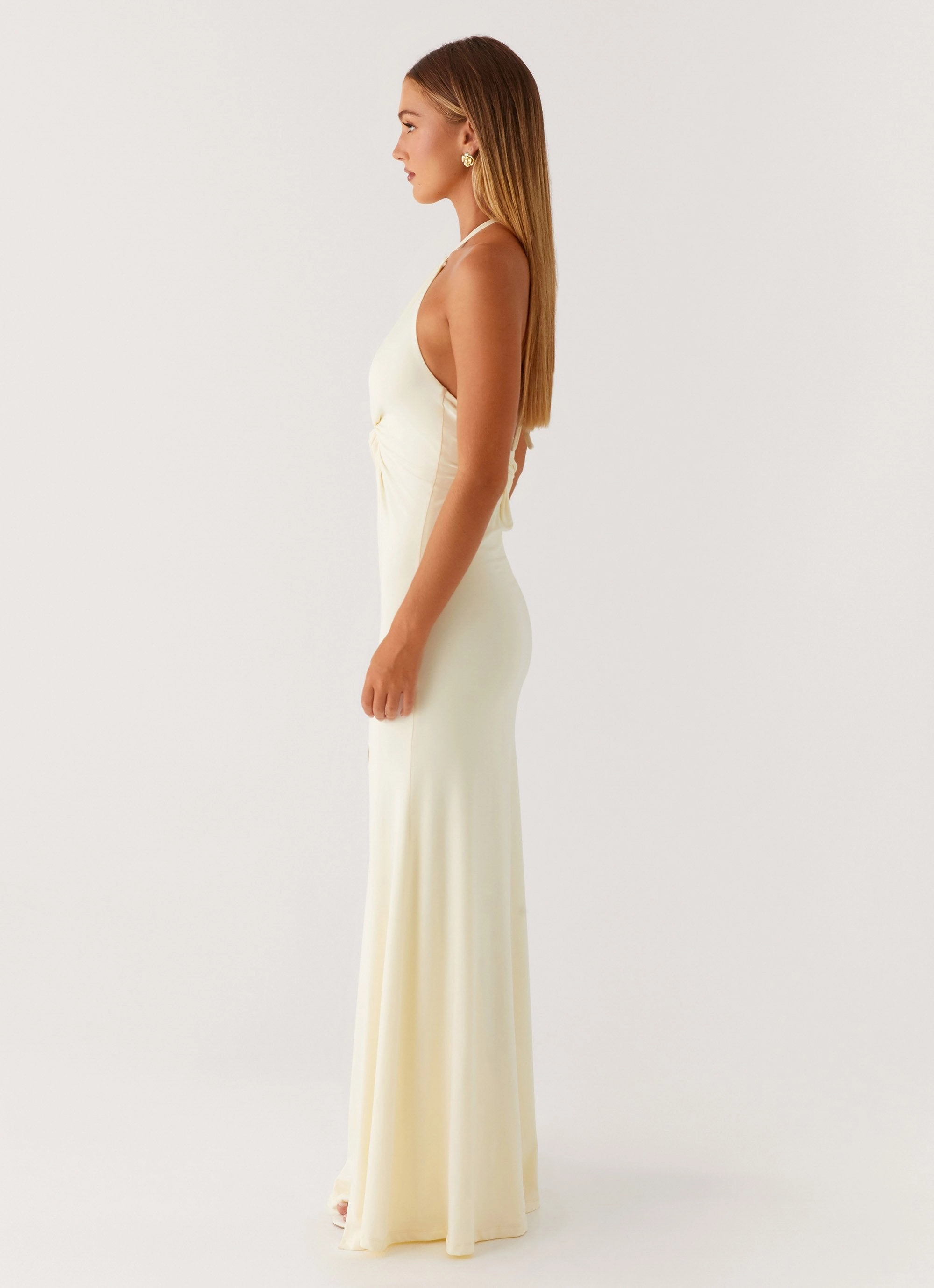 Daily Style Perfect Waistband Just In Time Maxi Dress - Yellow