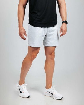 Men's Light Gray Active Shorts w/Liner Training Comfort All Day Fit