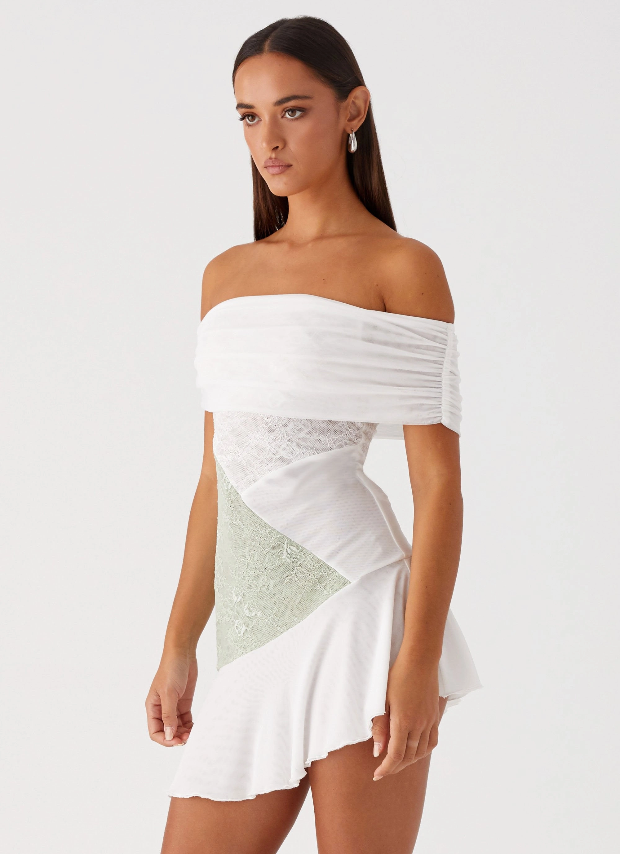 Flexible Fabric Ocean Road Mini Dress - Multi