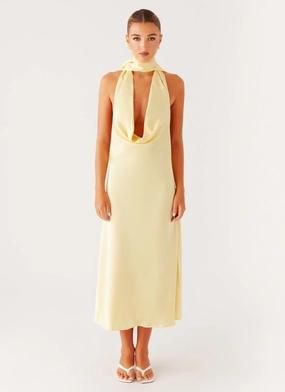 Work Look Artistic Vibe Sonny Midi Dress - Yellow
