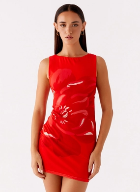 Casual day-to-night piece Soft Profile Happy Hour Mini Dress - Red