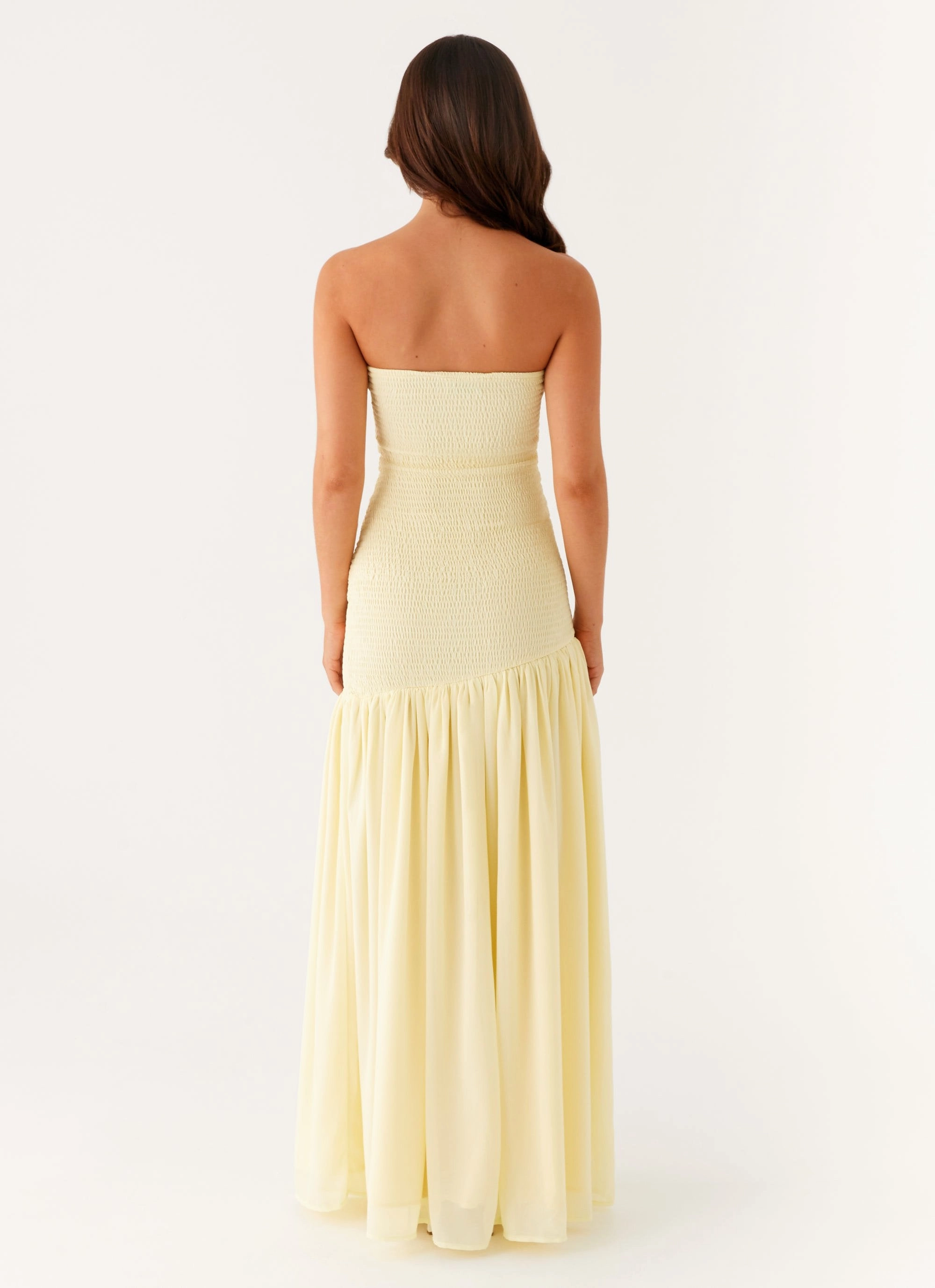 Royce Maxi Dress - Yellow Youthful Style Soft Material
