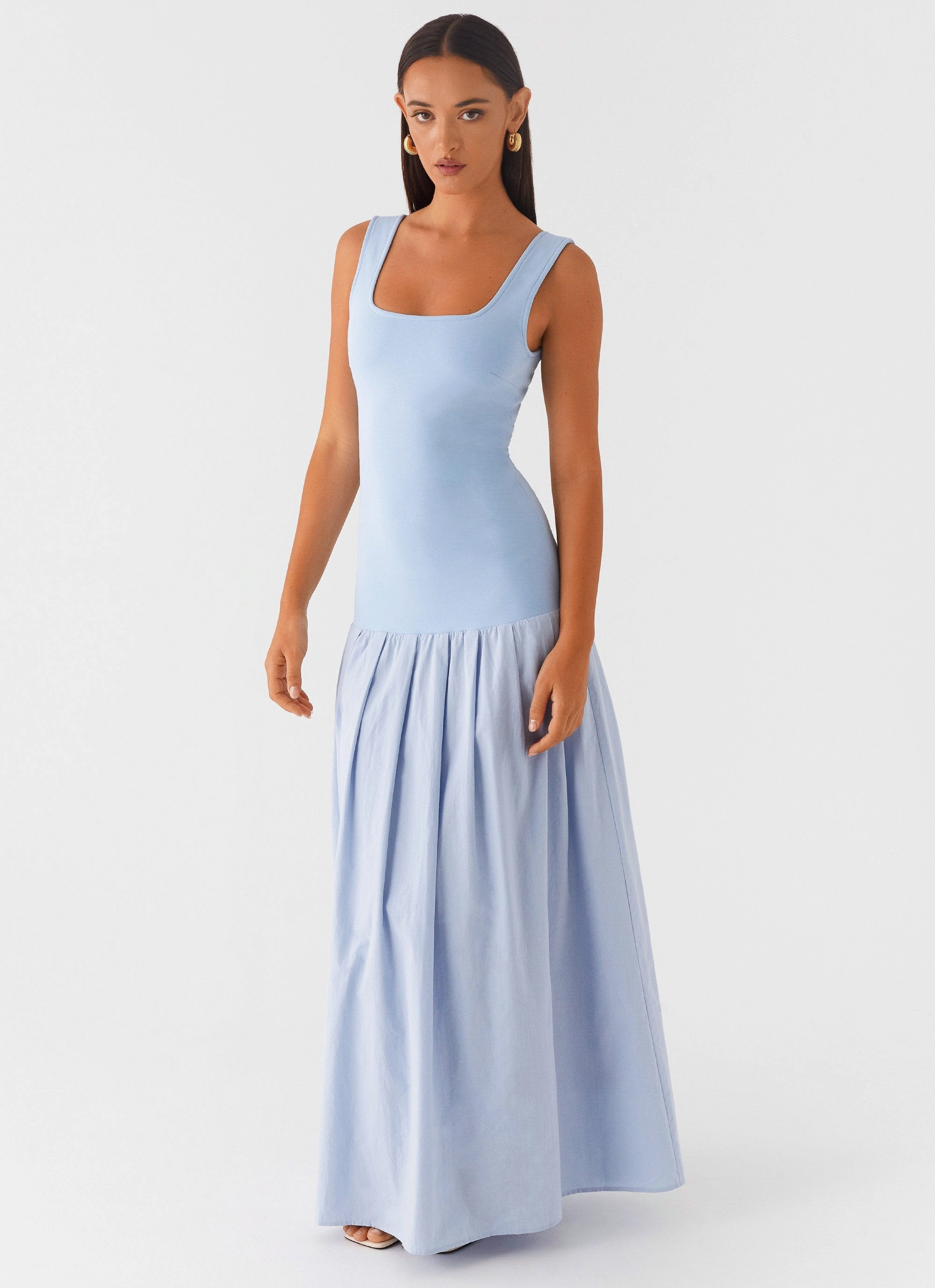 Comfy and Cozy Date Ready Jaxon Maxi Dress - Blue