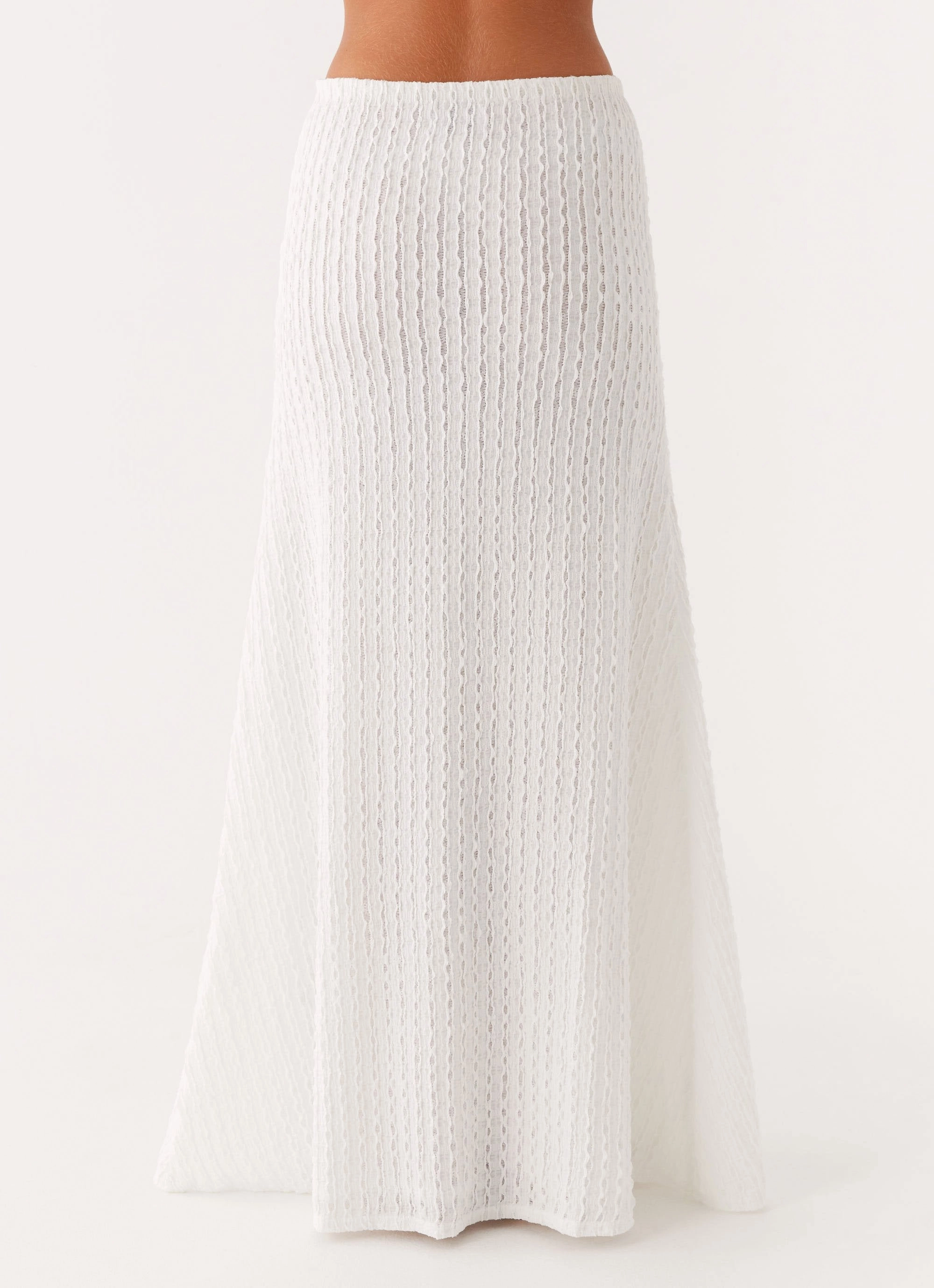 Flex Wear Design ReinforcedPockets Clovelly Maxi Skirt - White
