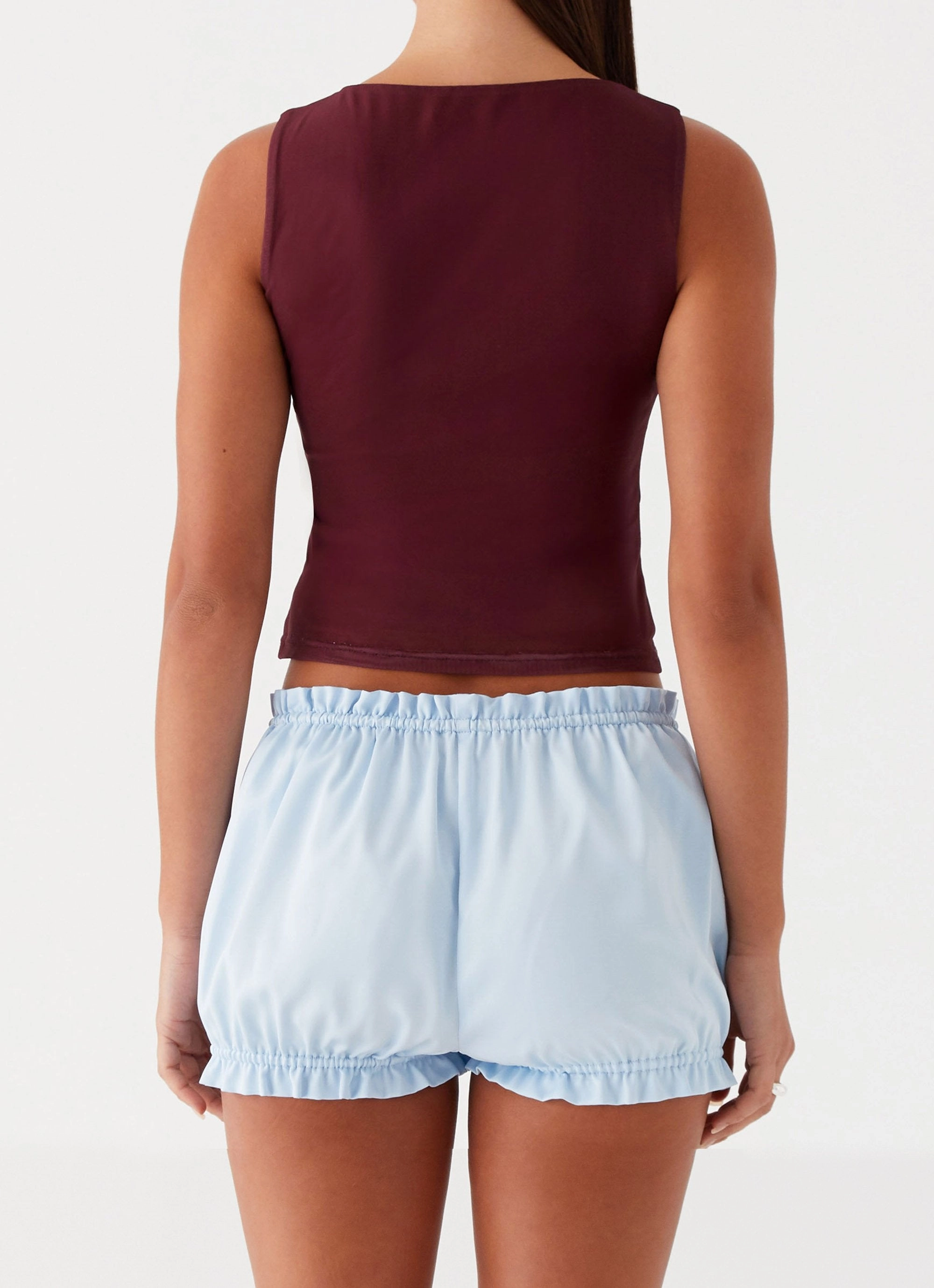 Clubhouse Bloomer Shorts - Blue FlexibleStretchWeave