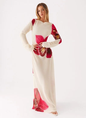 Lorde Maxi Dress - Orchid Yellow Fall Layer