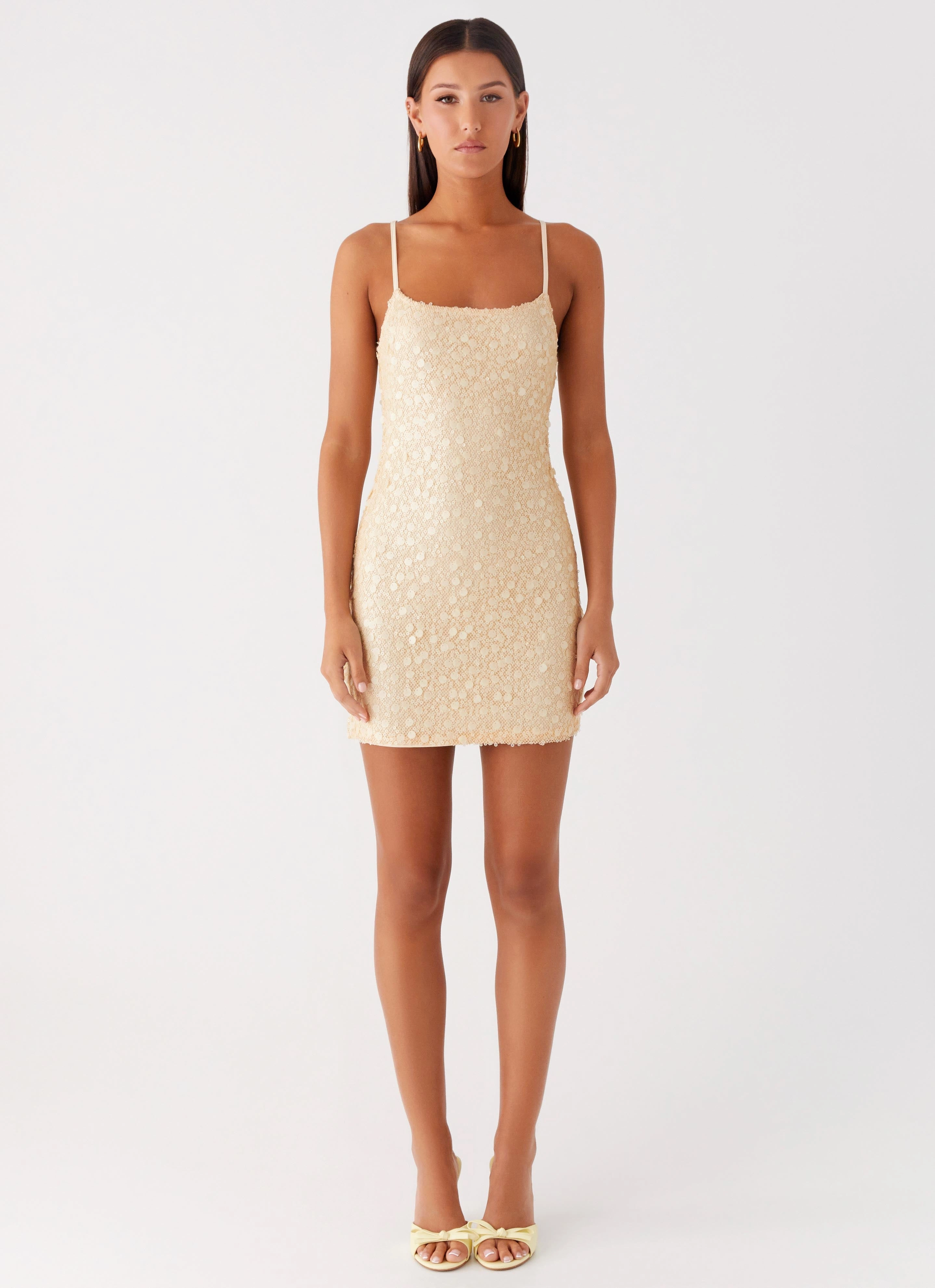 Cute Touch Danali Mini Dress - Yellow