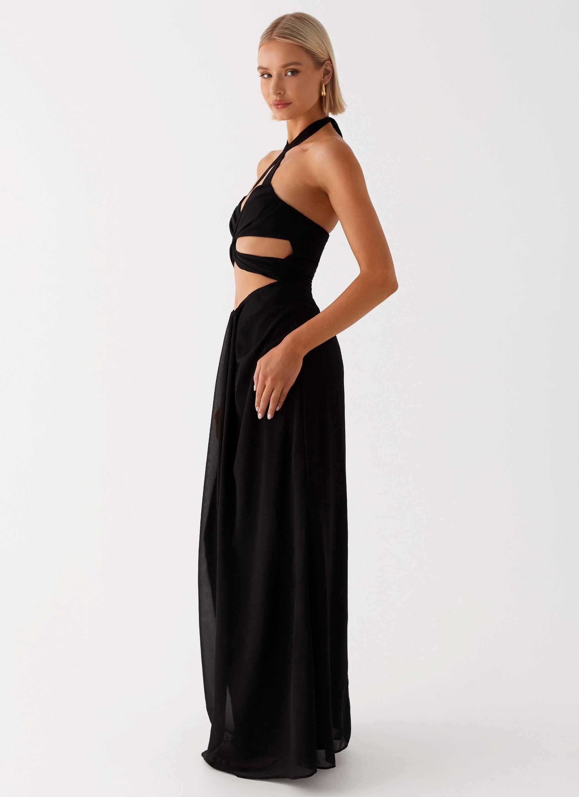 Smart Layer Wear Lady Marmalade Maxi Dress - Black