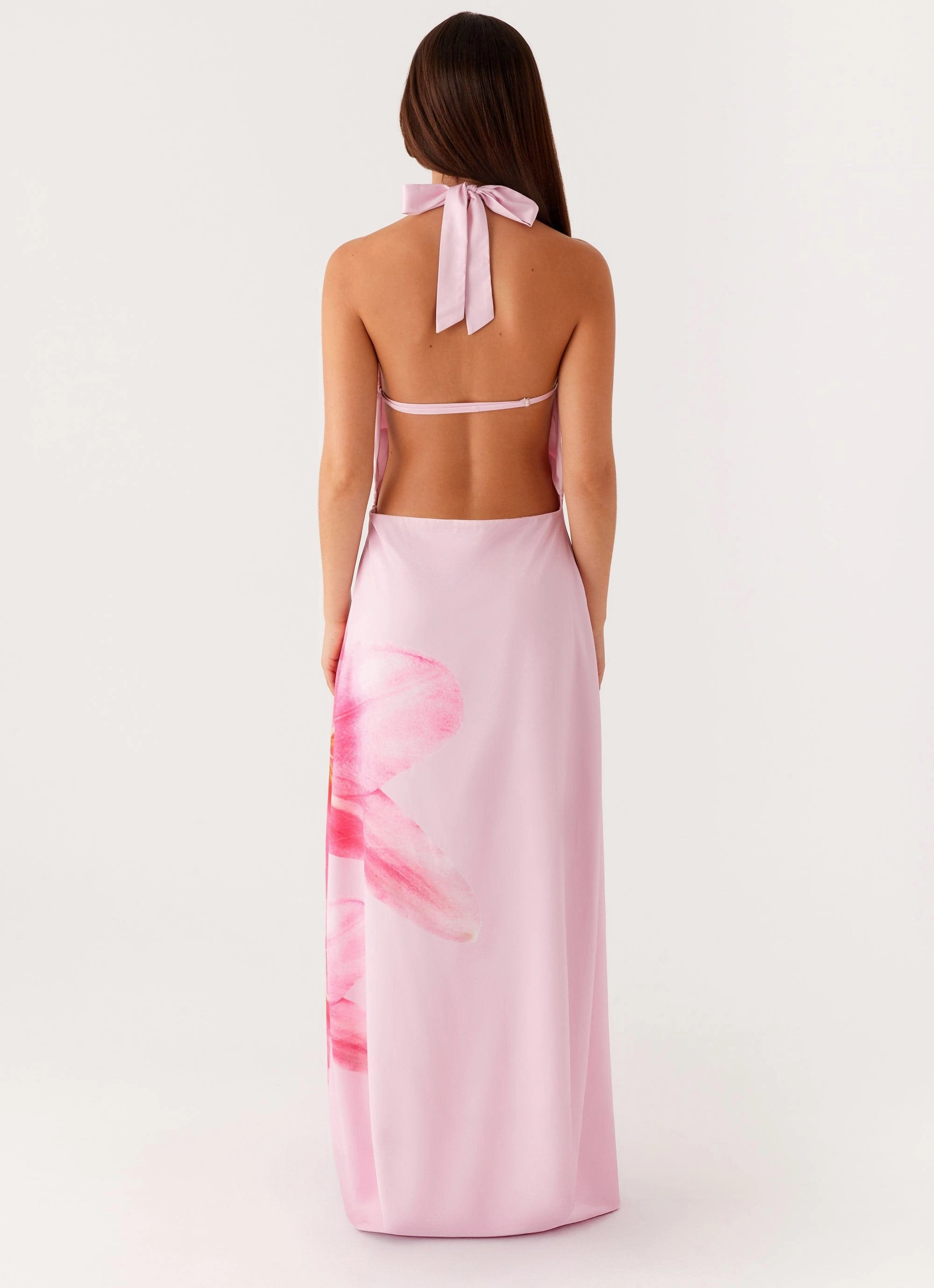 Refined Finish Soft Feel Bryony Cowl Maxi Dress - Pink