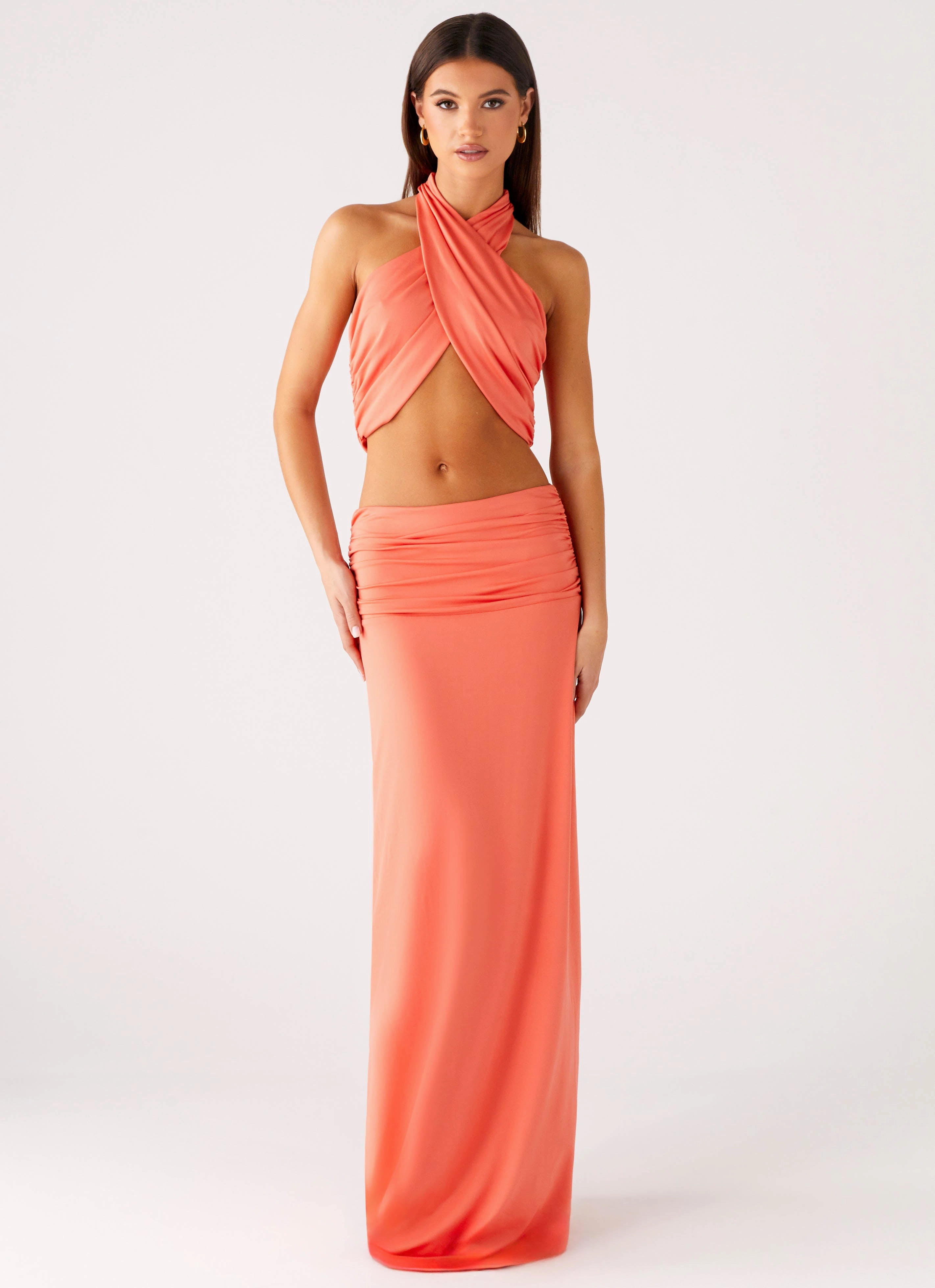 Everyday Fashion Coletta Wrap Top - Coral