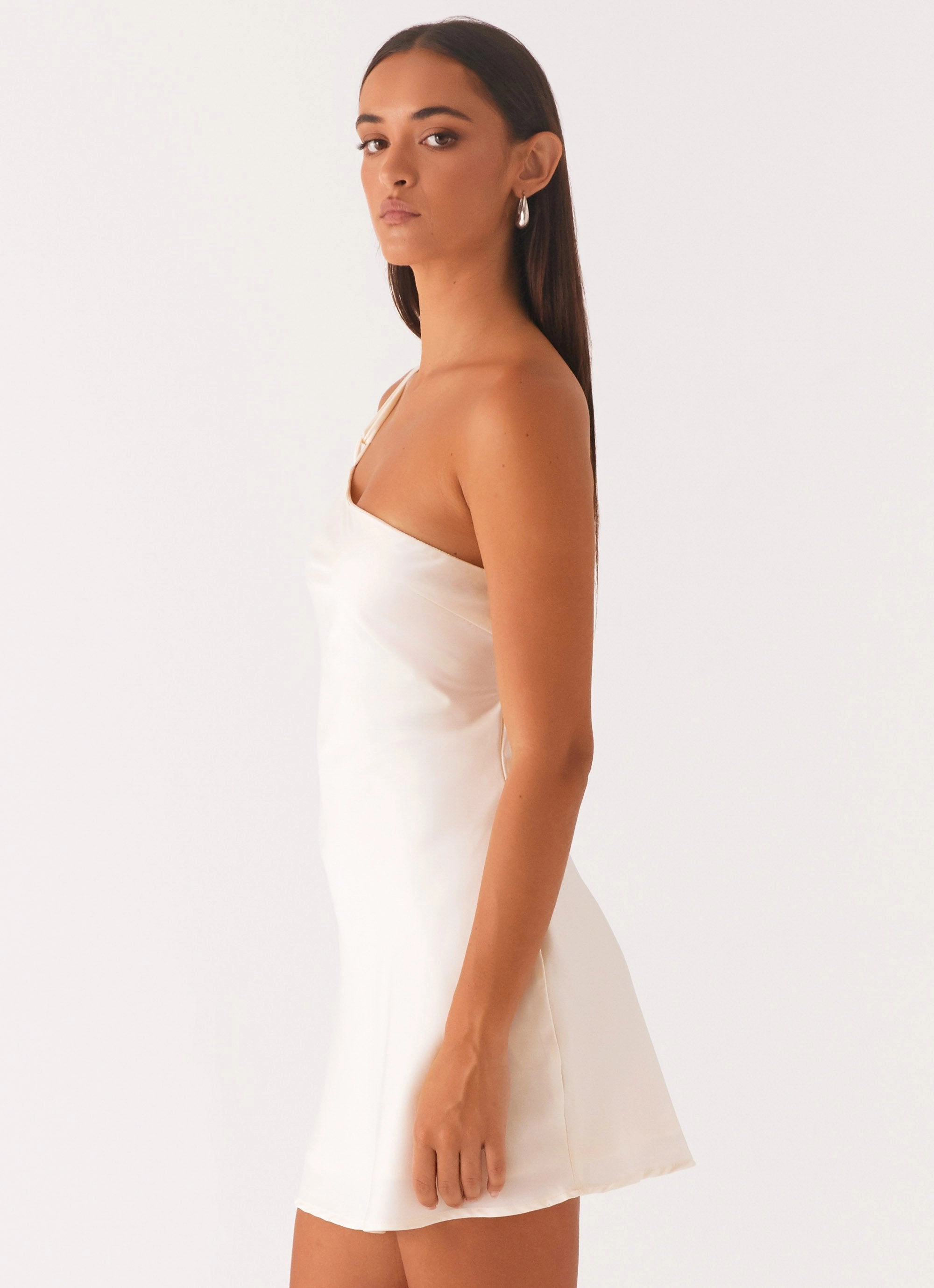 Eco-Lining Lights Out Mini Dress - Pearl