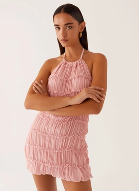 Night Out Aullie Mini Dress - Pink