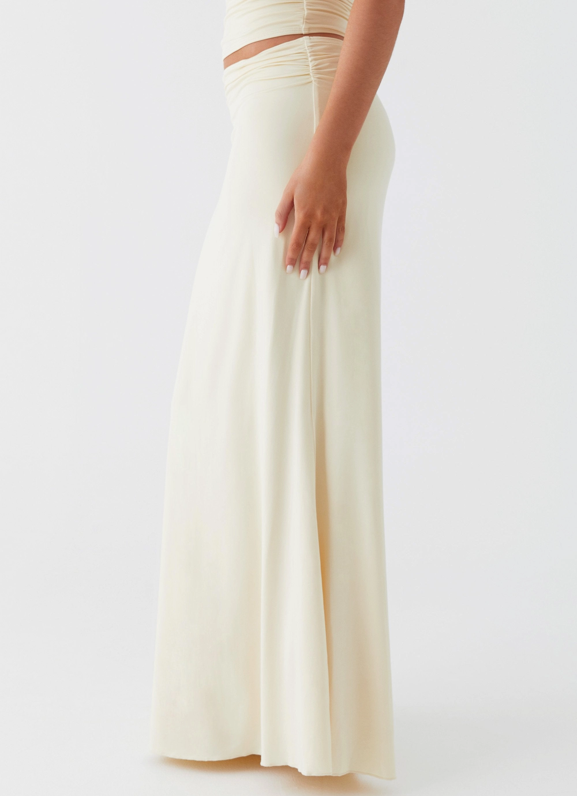 Rayne Maxi Skirt - Yellow Friction Resistant Fabric Sport Layer