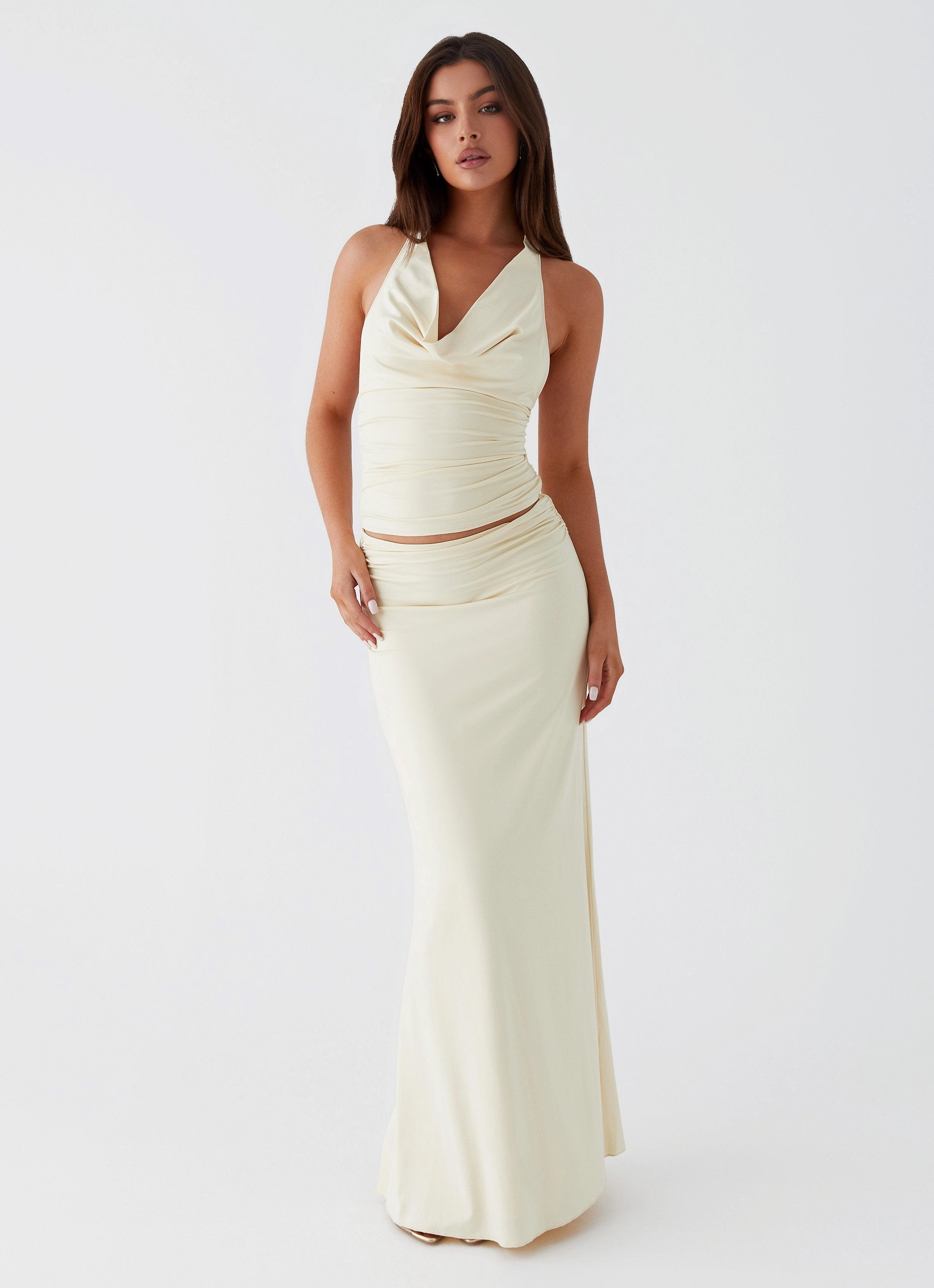 Non Bulk Rayne Maxi Skirt - Yellow