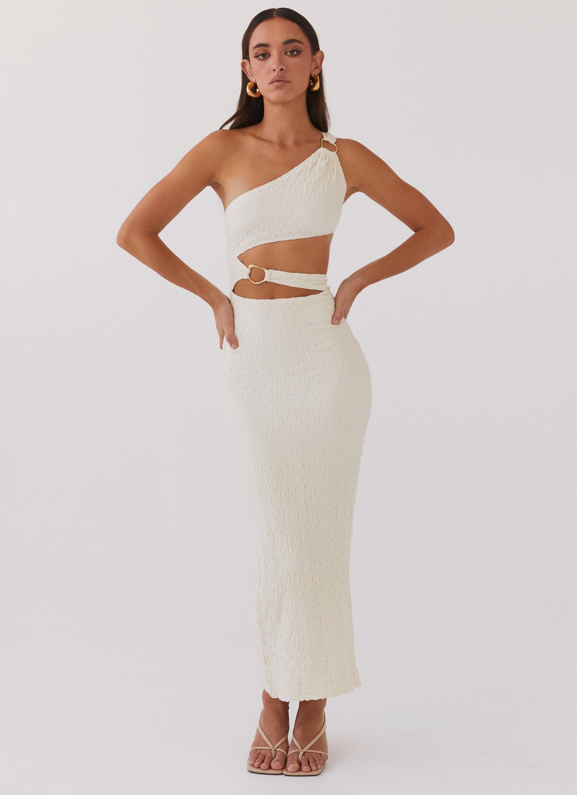 North Haven Maxi Dress - Ivory Wave Saturated Hue Easy Wrap
