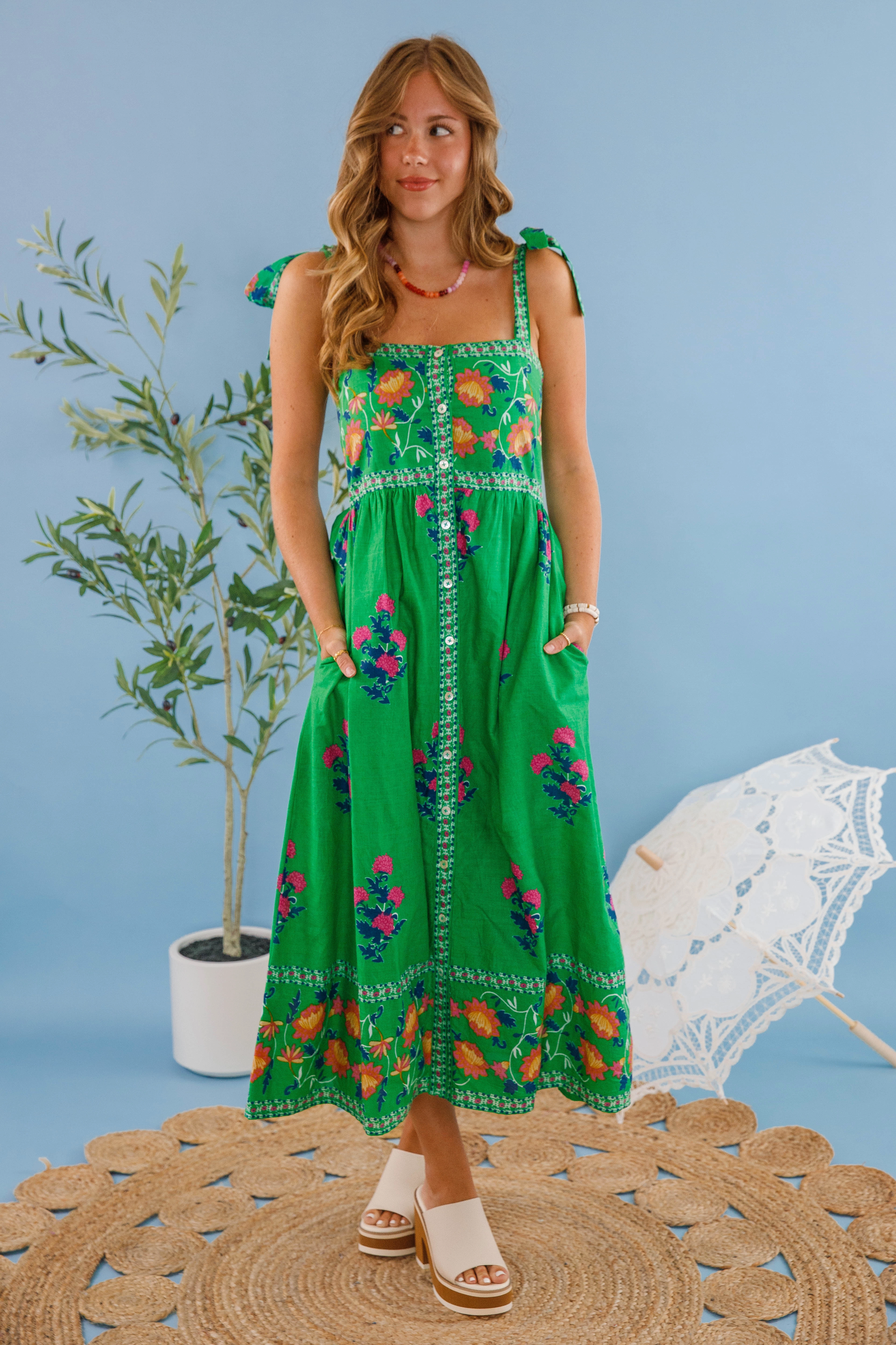 Life On the Lake Midi Dress Formal-look Birthday-Celebration