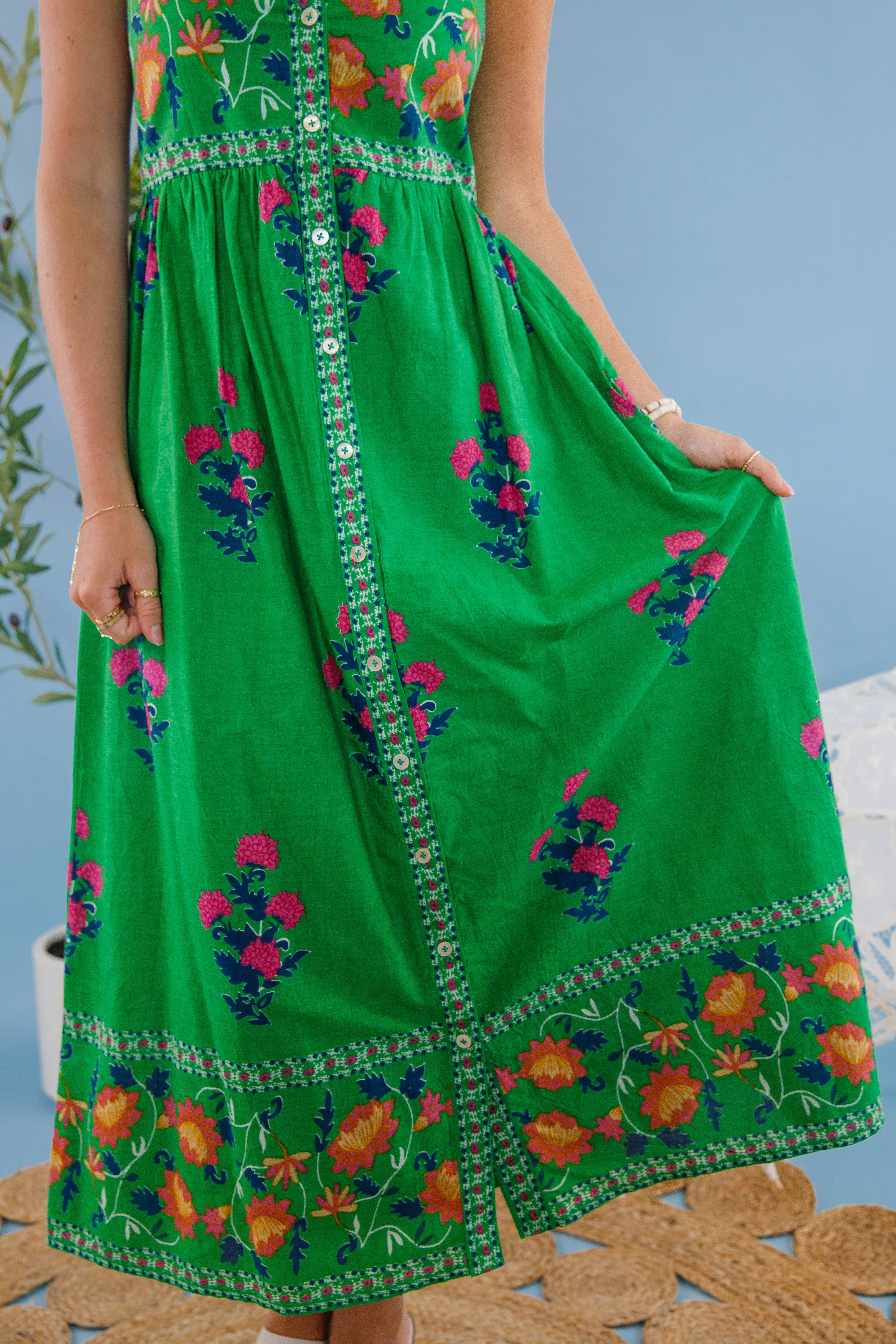 Wedding-Guest Life On the Lake Midi Dress
