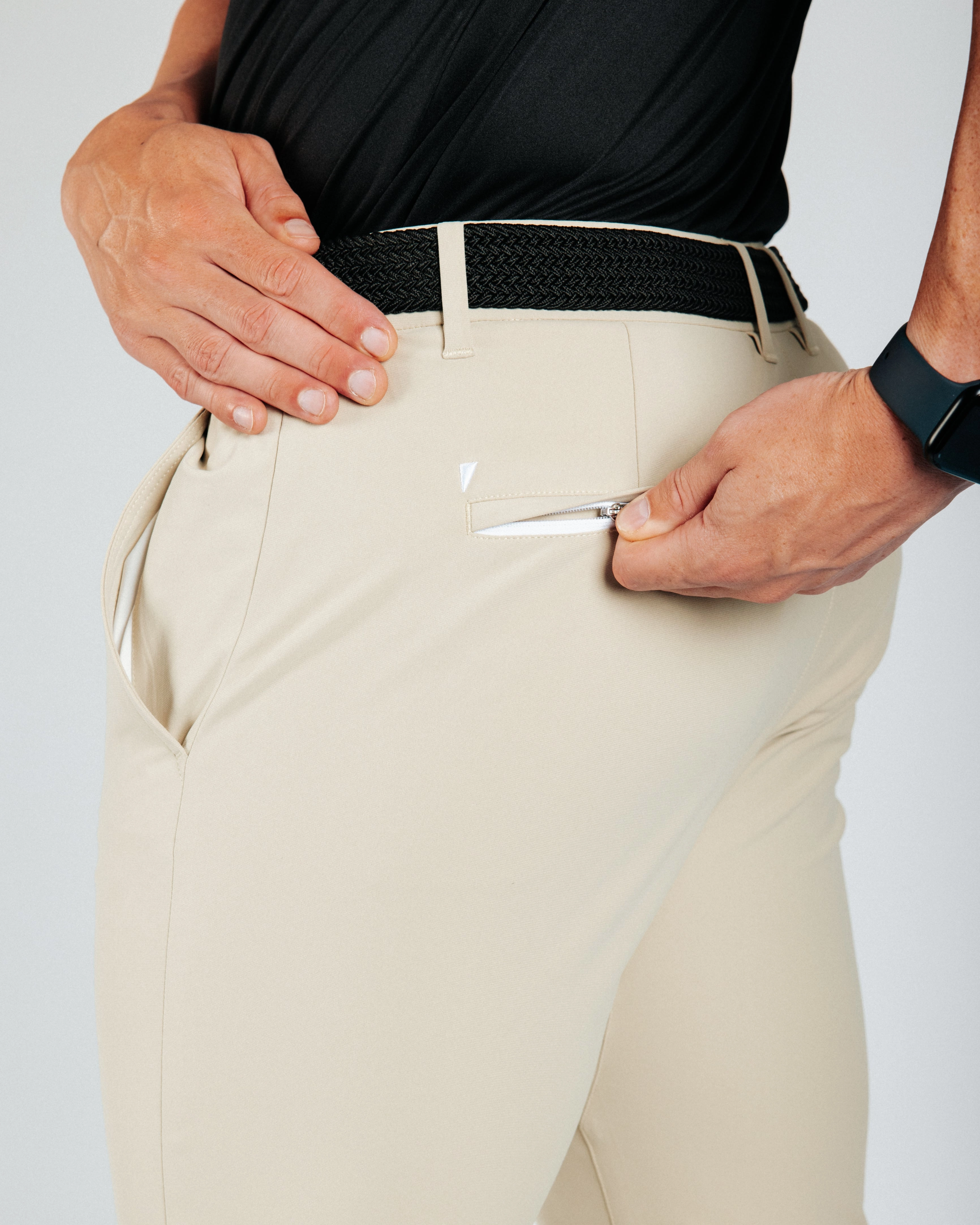 Move Friendly Light Khaki Traditional Pants