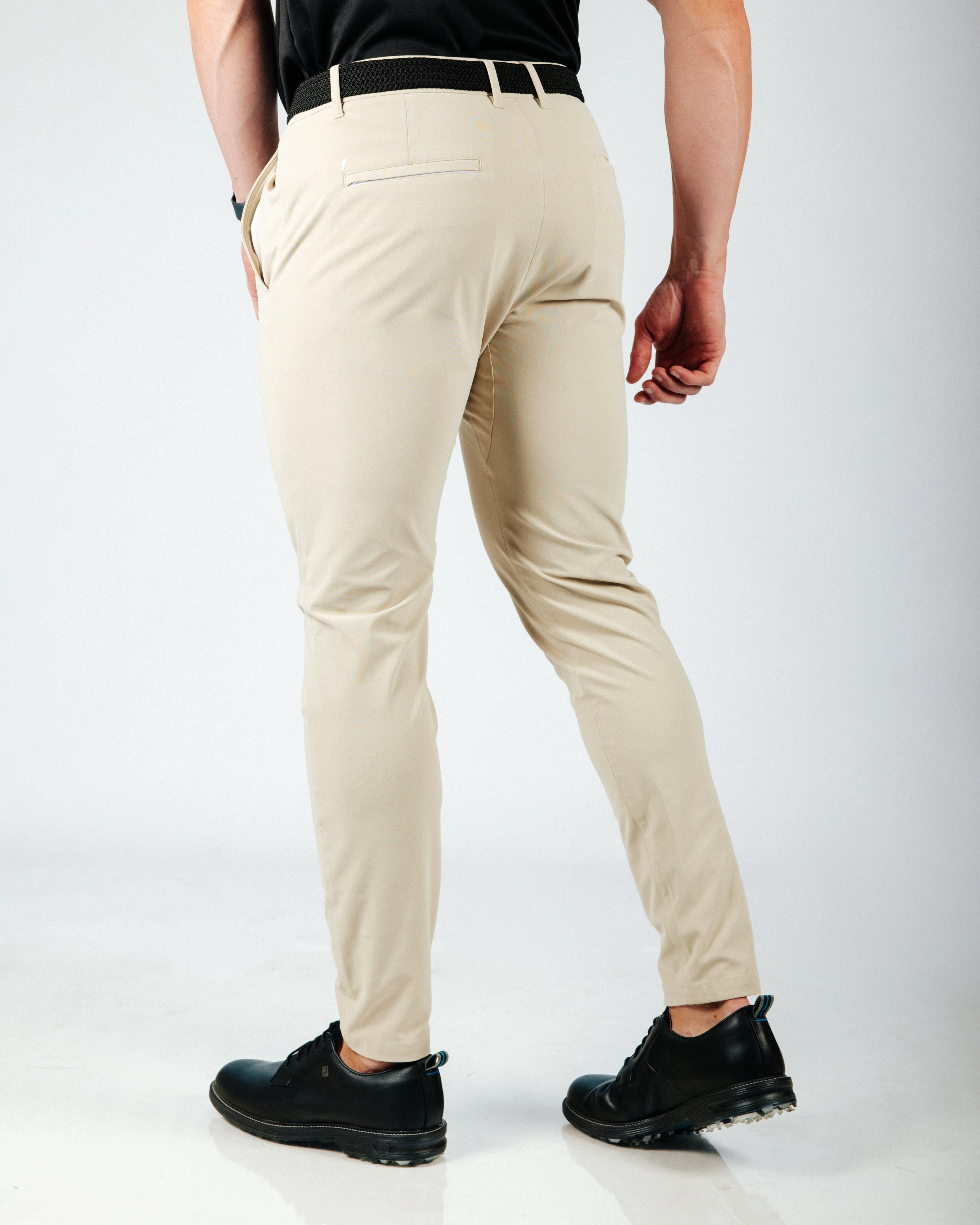 Light Khaki Traditional Pants Formal Look