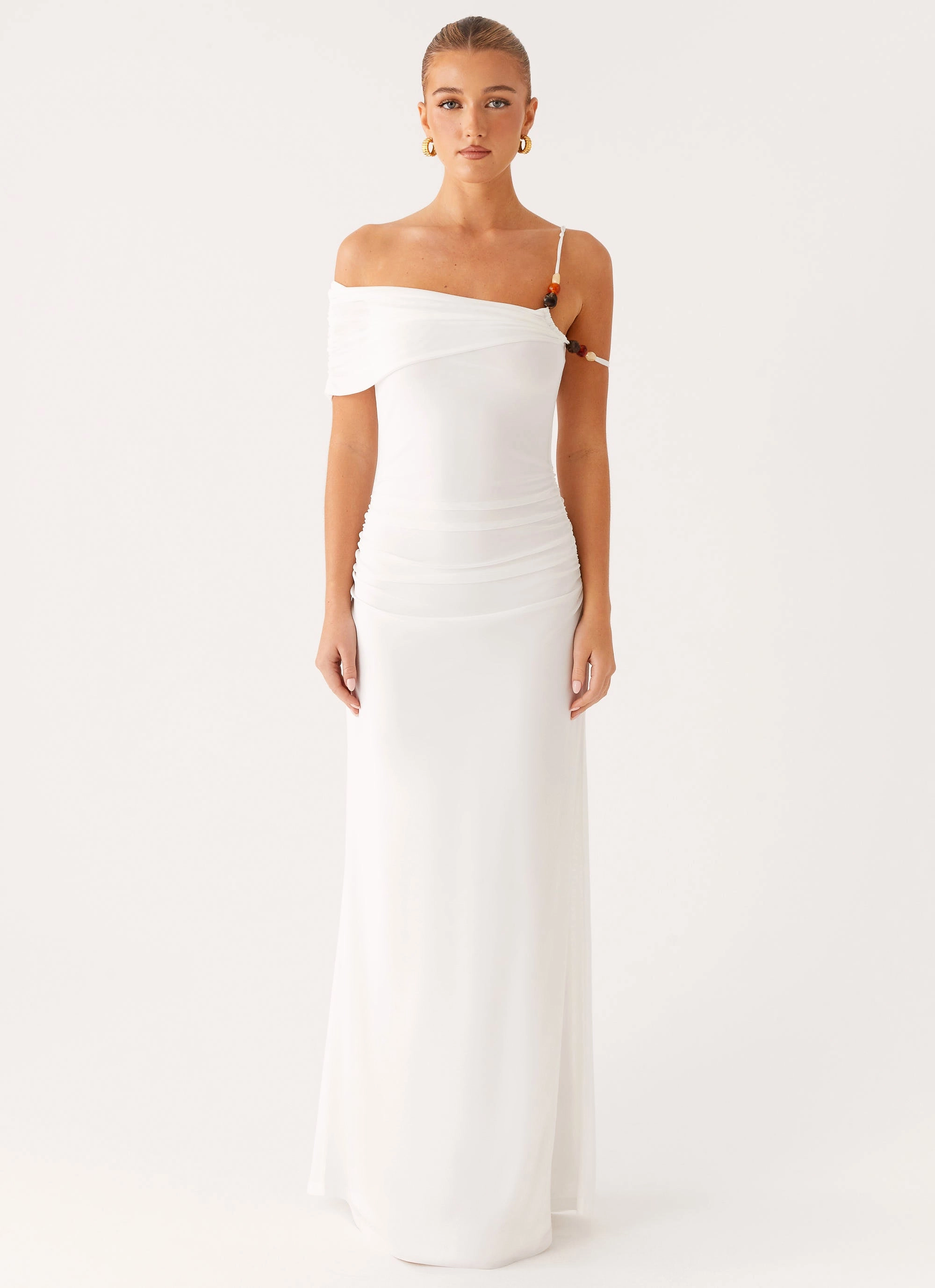 Soft Curve Conquer Maxi Dress - Off White