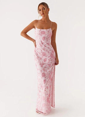 All-Purpose Wear Bright Lights Beaded Maxi Dress - Pink