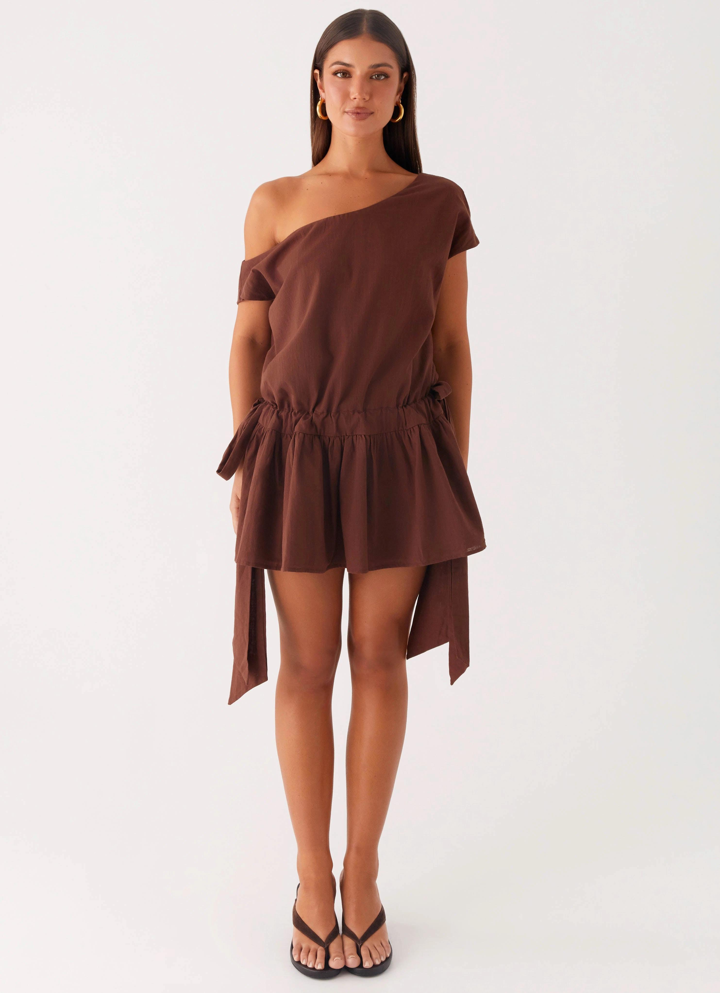 Essential Layer Ettie Mini Dress - Chocolate