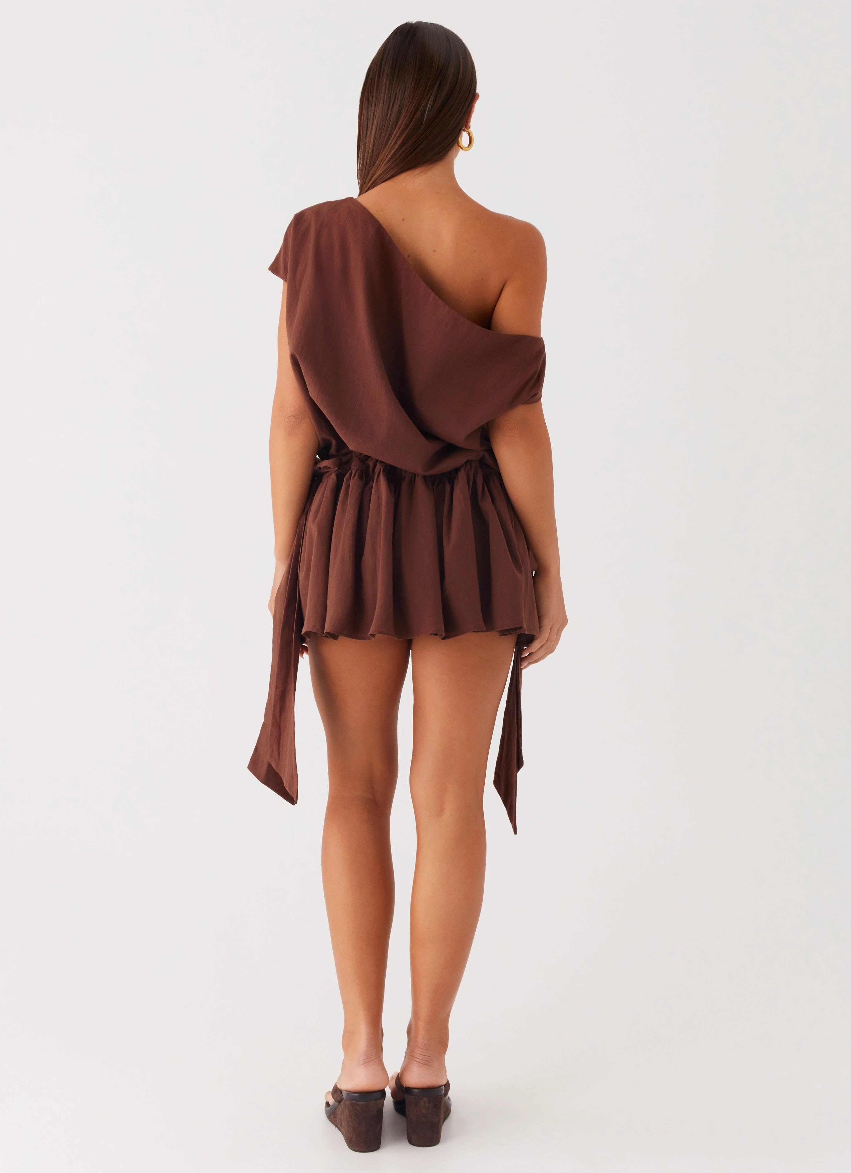 Dreamy Motion Ettie Mini Dress - Chocolate