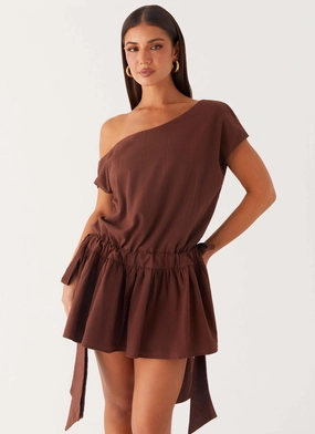 Ettie Mini Dress - Chocolate All Wear Resort Outfit