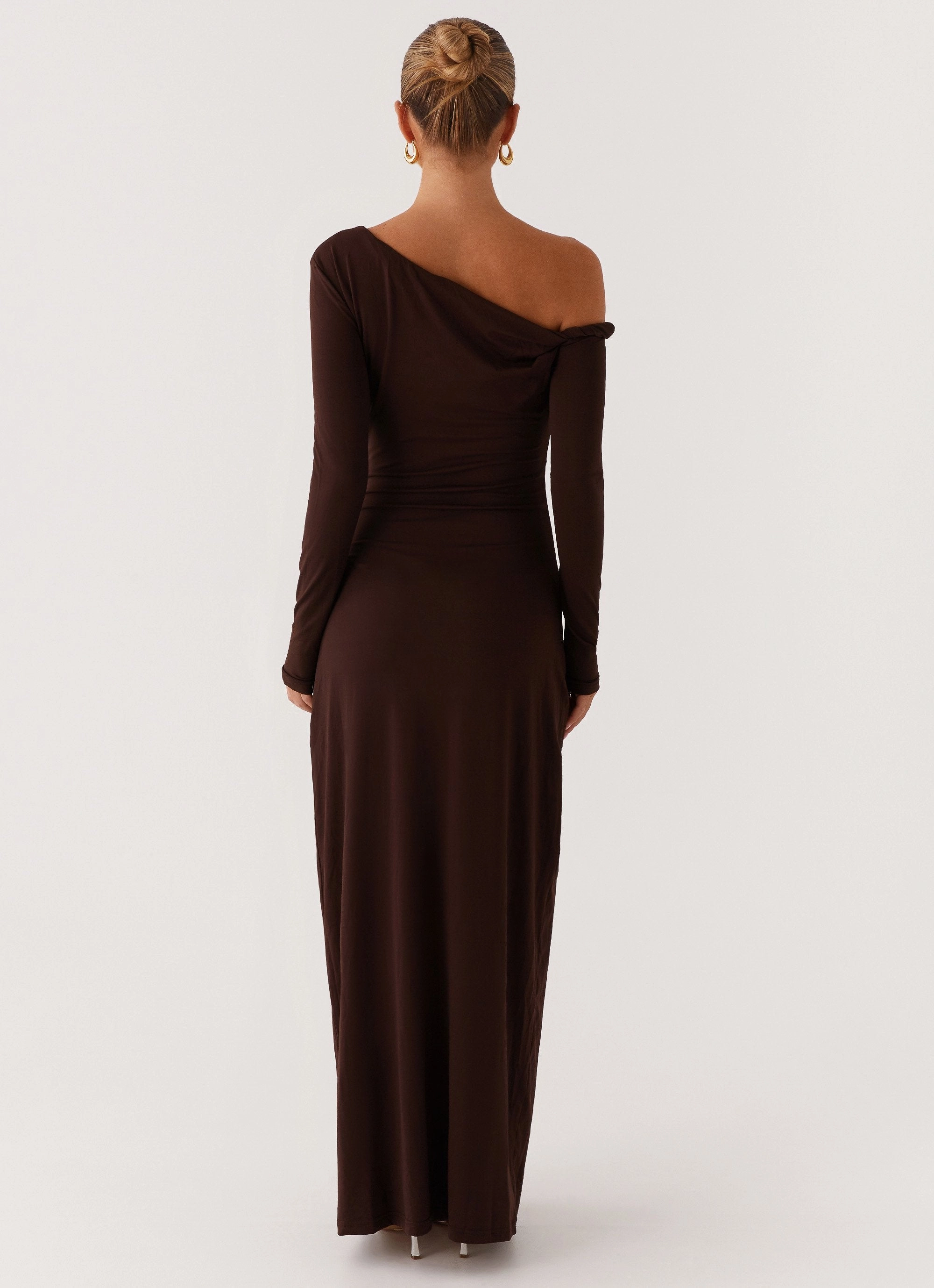 Olive Fresh Jordana Twist Maxi Dress - Brown