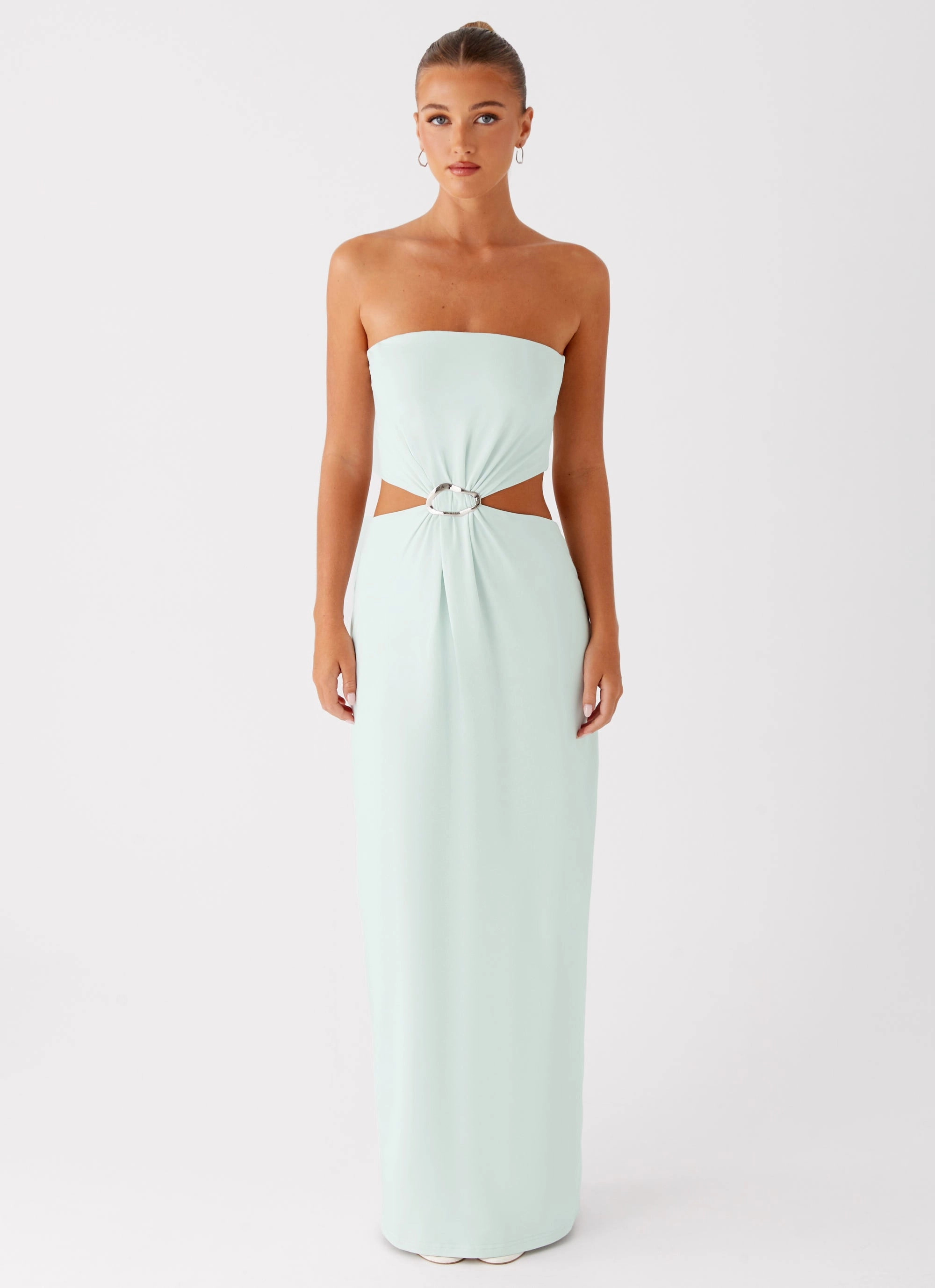 Mayfair Maxi Dress - Mint spring fresh Pure Tone