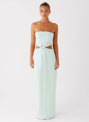 Mayfair Maxi Dress - Mint spring fresh Pure Tone