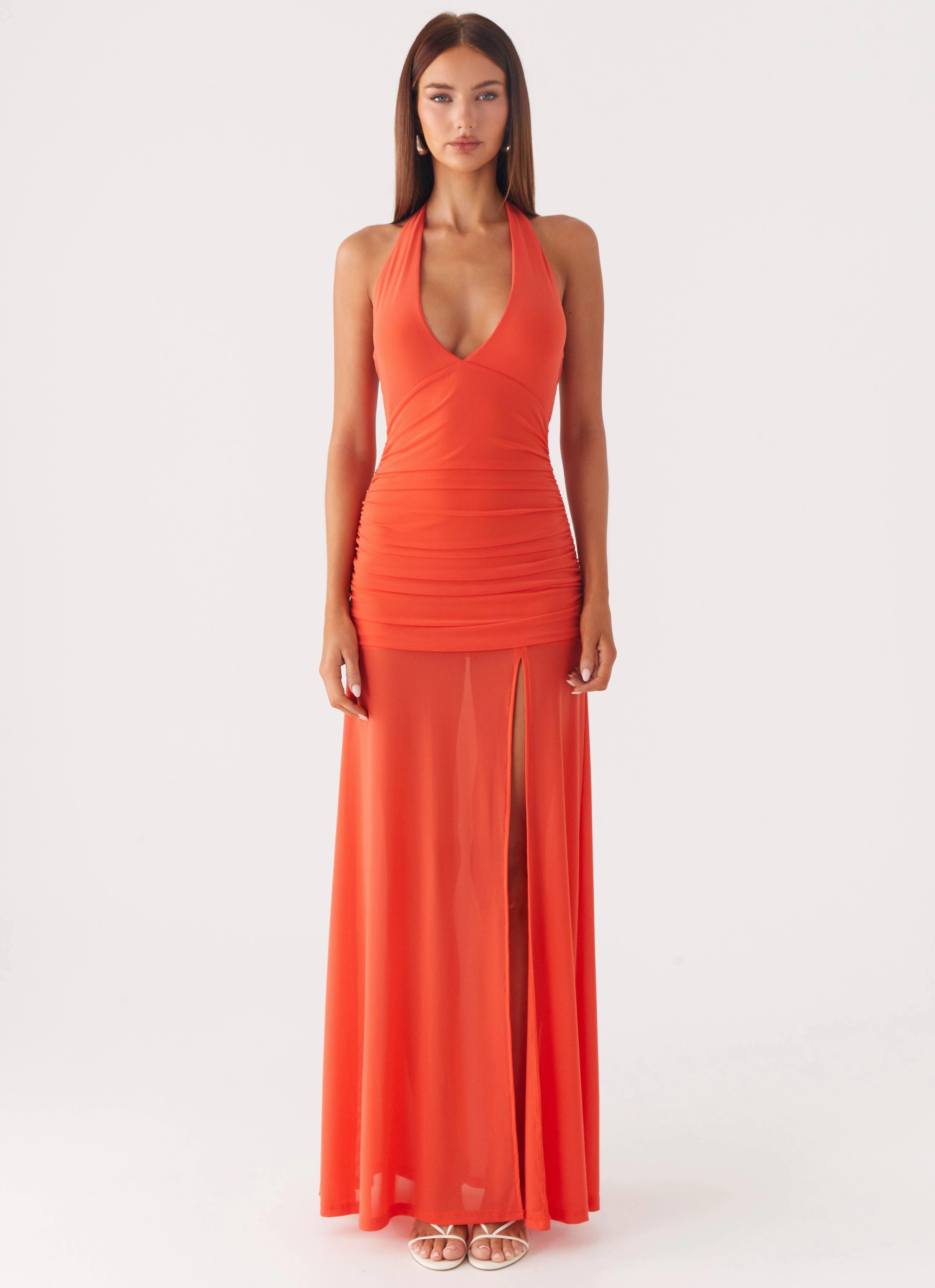 Sleek and Flattering Island Muse Dress - Coral